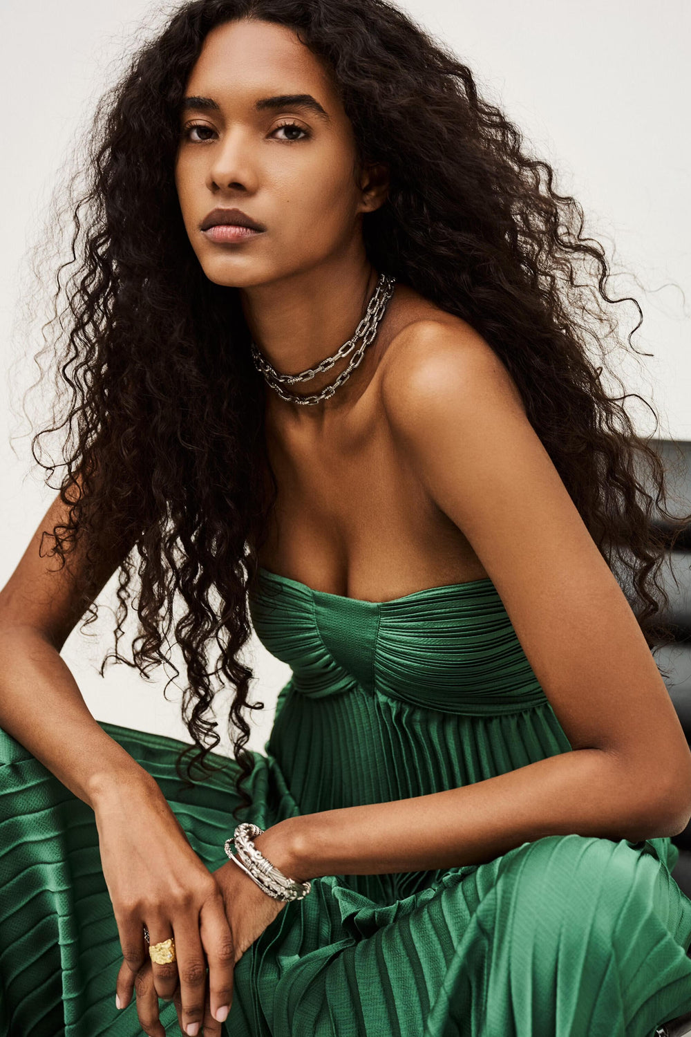 Maxi Dress Willow Green | ba&sh Clothing