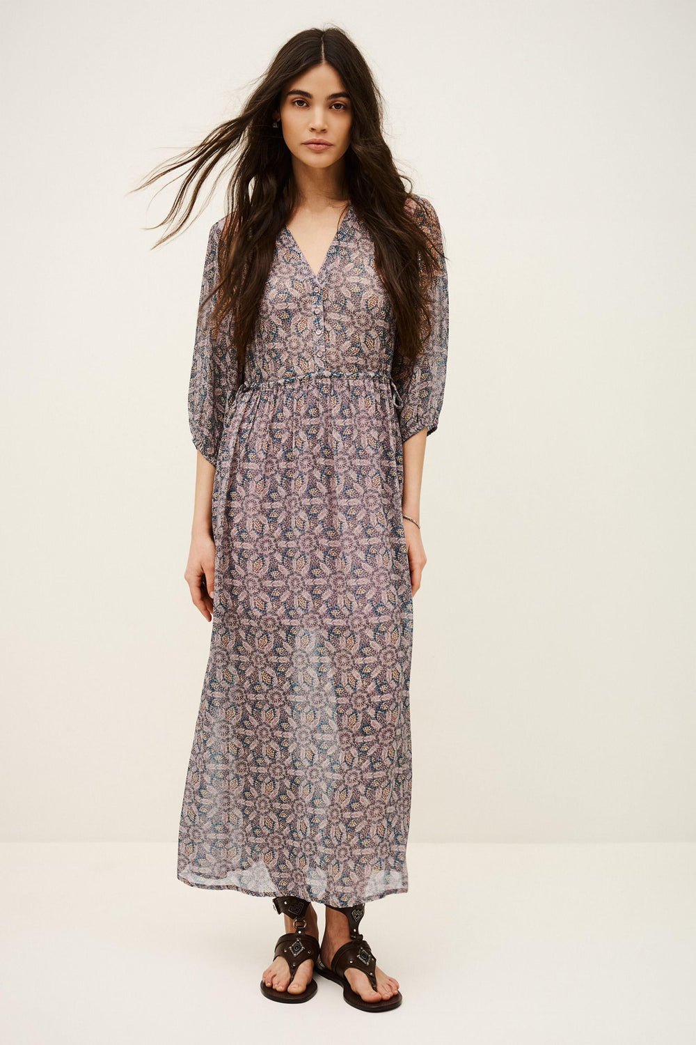 Midi Dress Tizia Blue | ba&sh Clothing