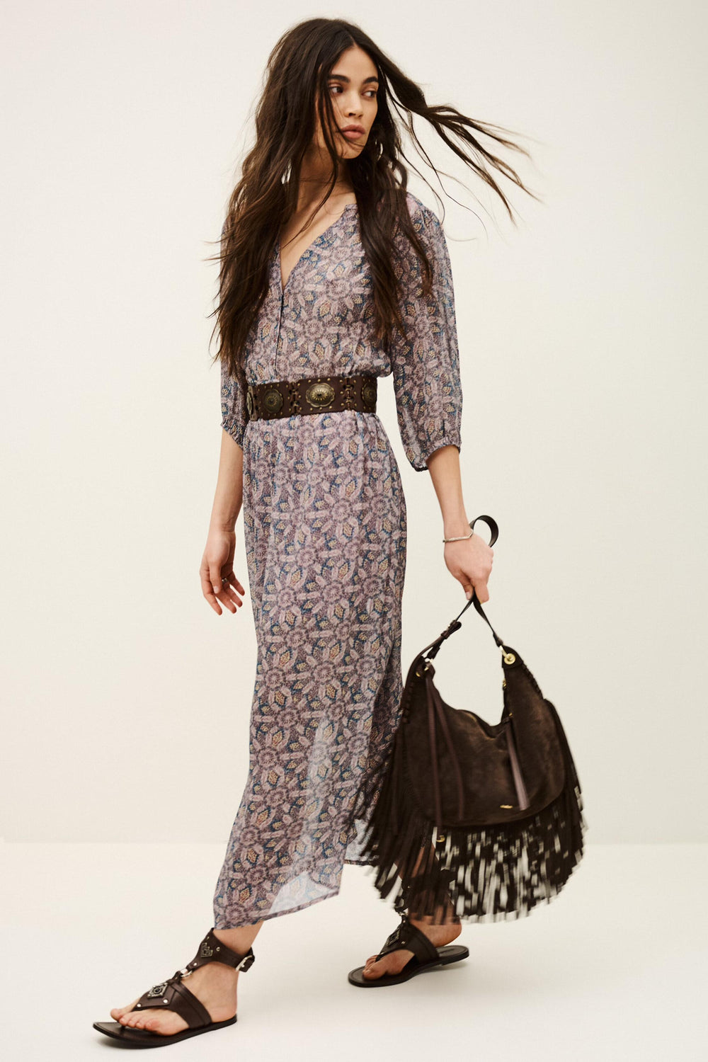 Midi Dress Tizia Blue | ba&sh Clothing