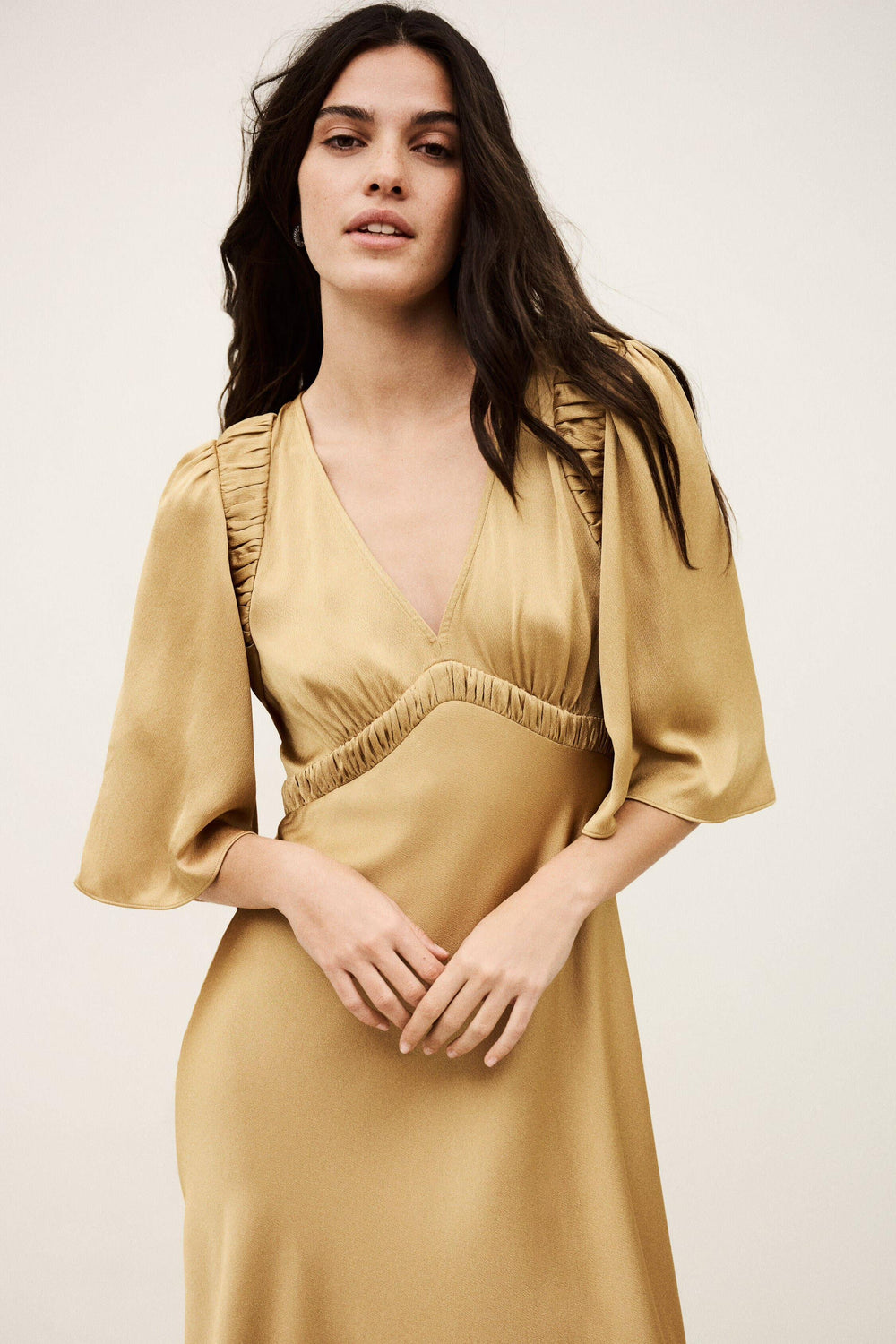 Midi Dress Charlotte Brown | ba&sh Clothing
