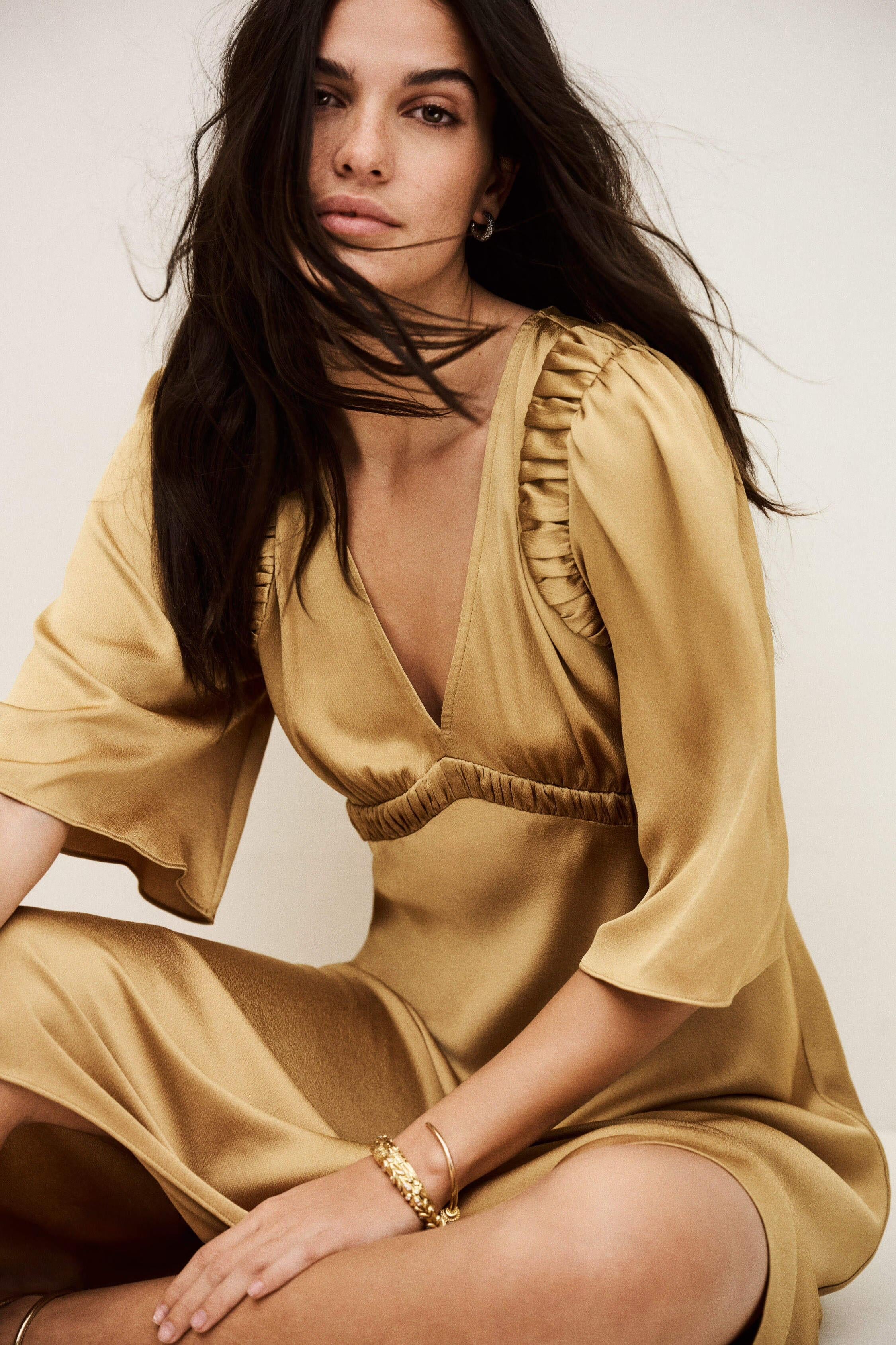Midi Dress Charlotte Brown | ba&sh Clothing