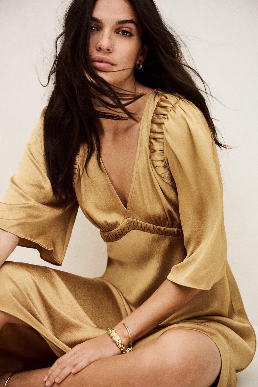 Midi Dress Charlotte Brown | ba&sh Clothing