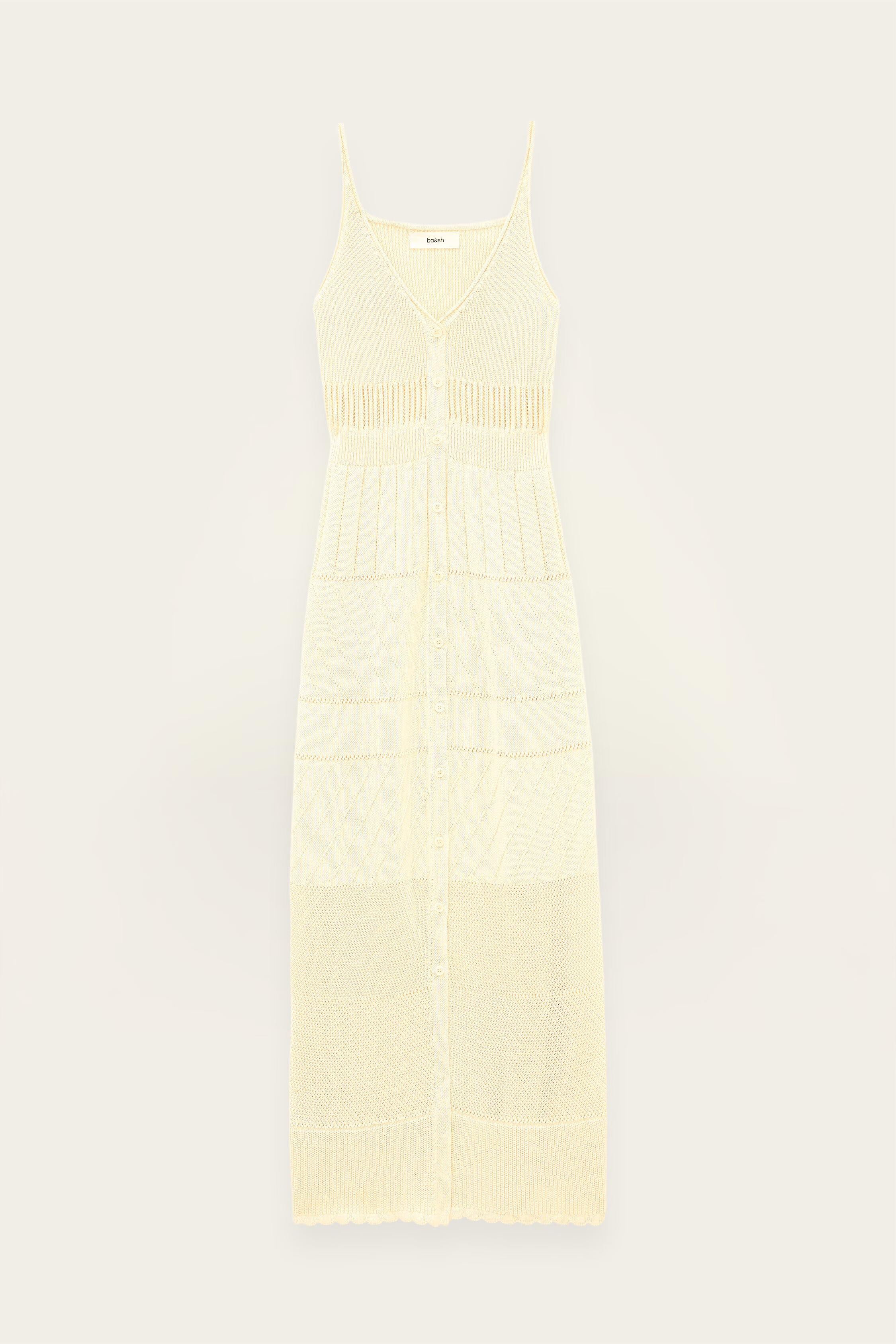Midi Dress Joelle Off-White | ba&sh Clothing