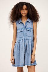 Shirt Dress Ilona Blue | ba&sh Clothing