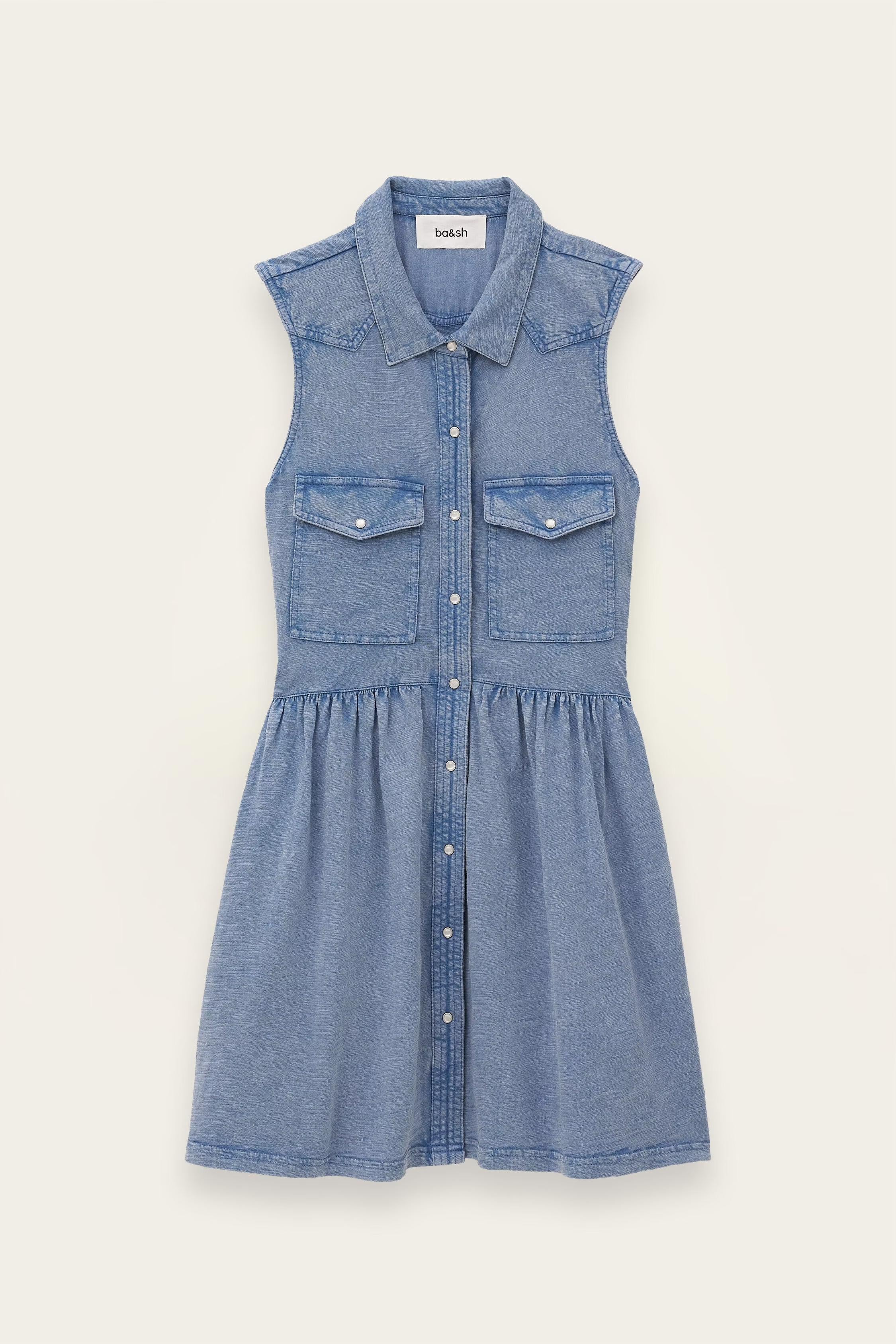 Shirt Dress Ilona Blue | ba&sh Clothing