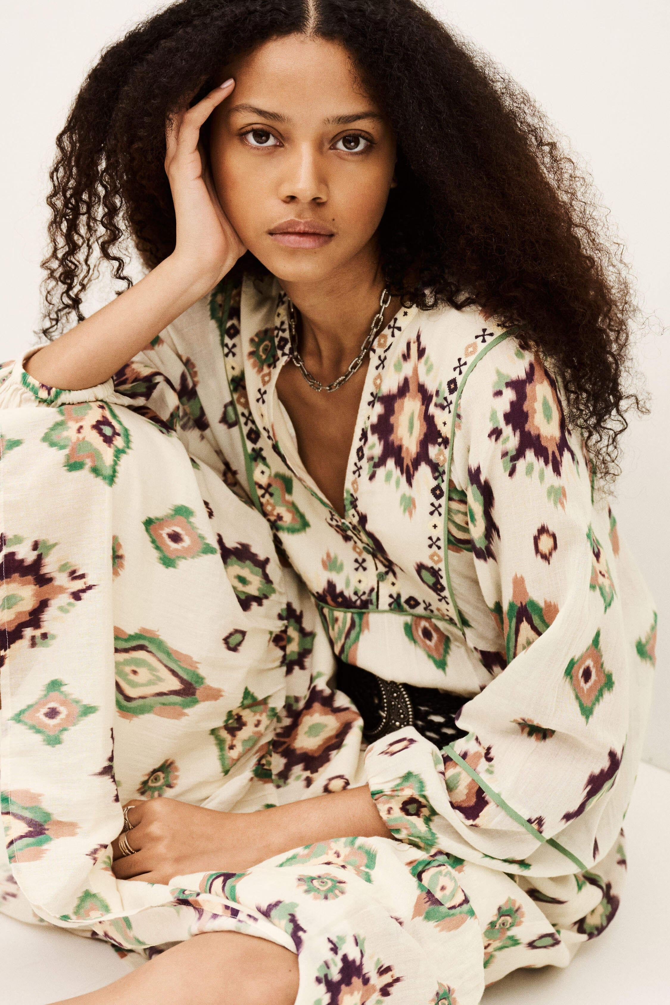Midi Dress Oelia Off-White | ba&sh Clothing