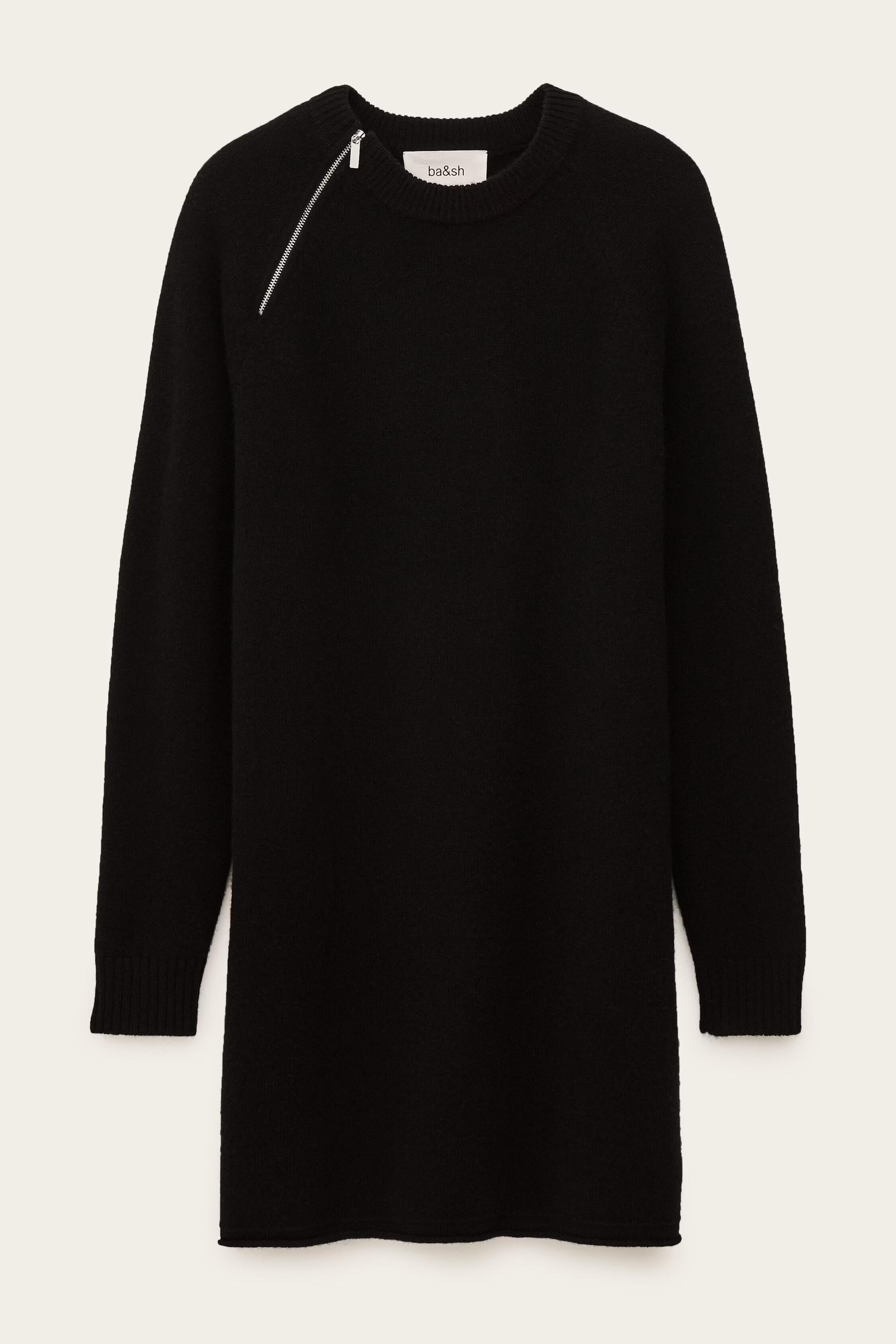 Wool Mini Dress Cheima Black | ba&sh Clothing