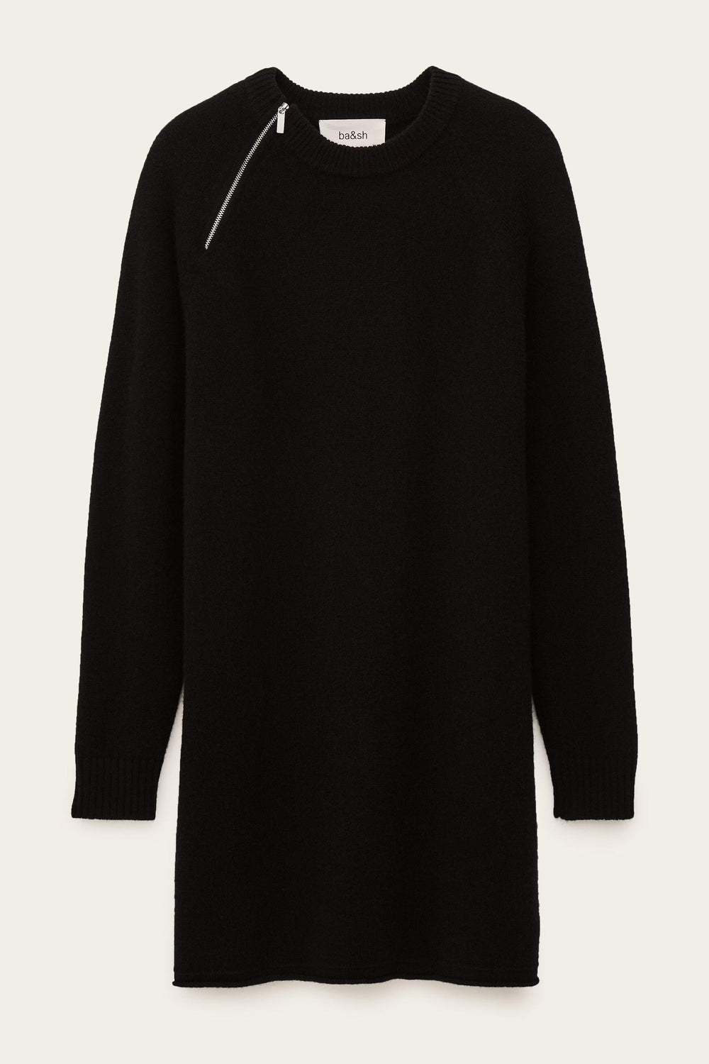 Wool Mini Dress Cheima Black | ba&sh Clothing