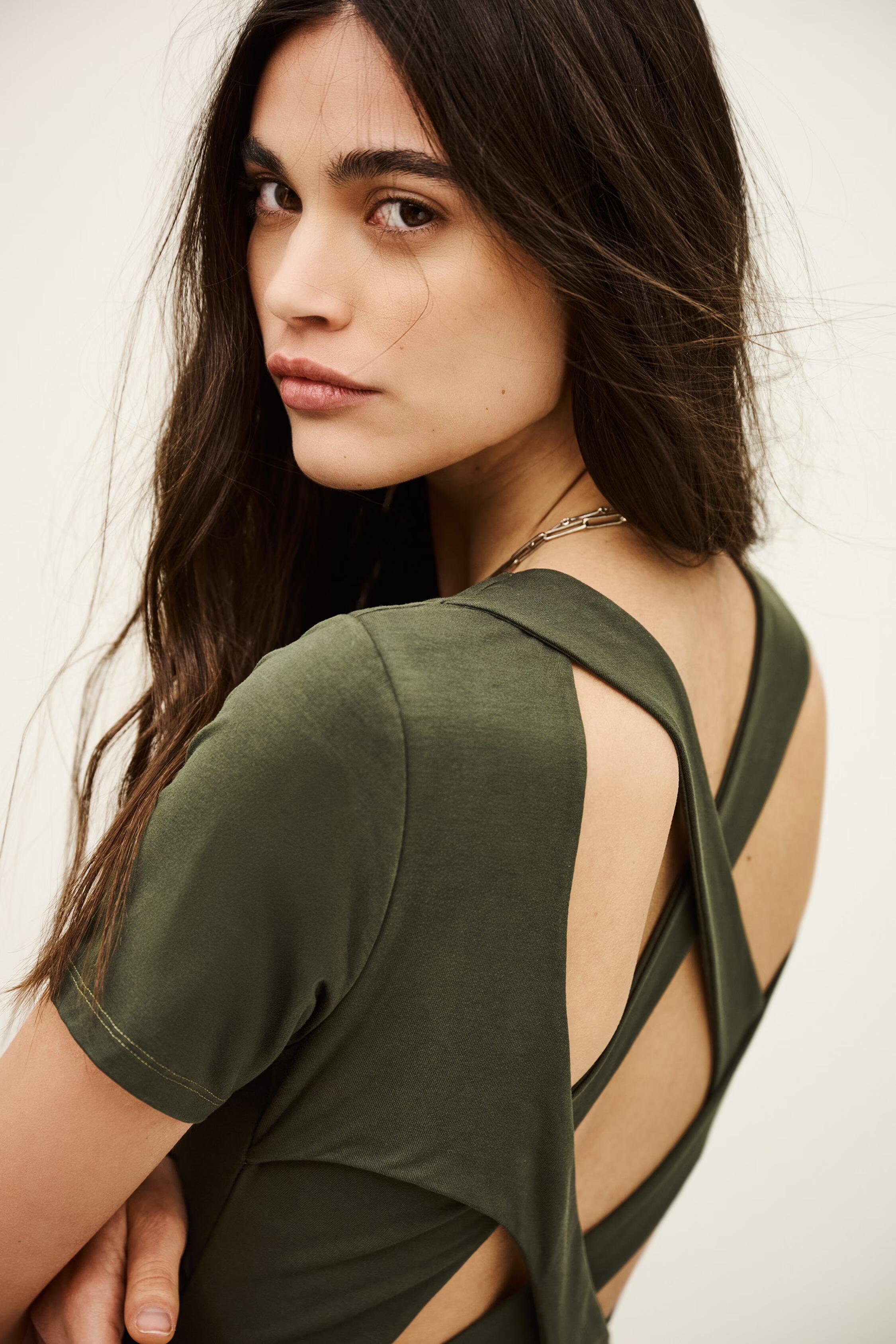 Patterned Mini Dress Aura Green | ba&sh Clothing