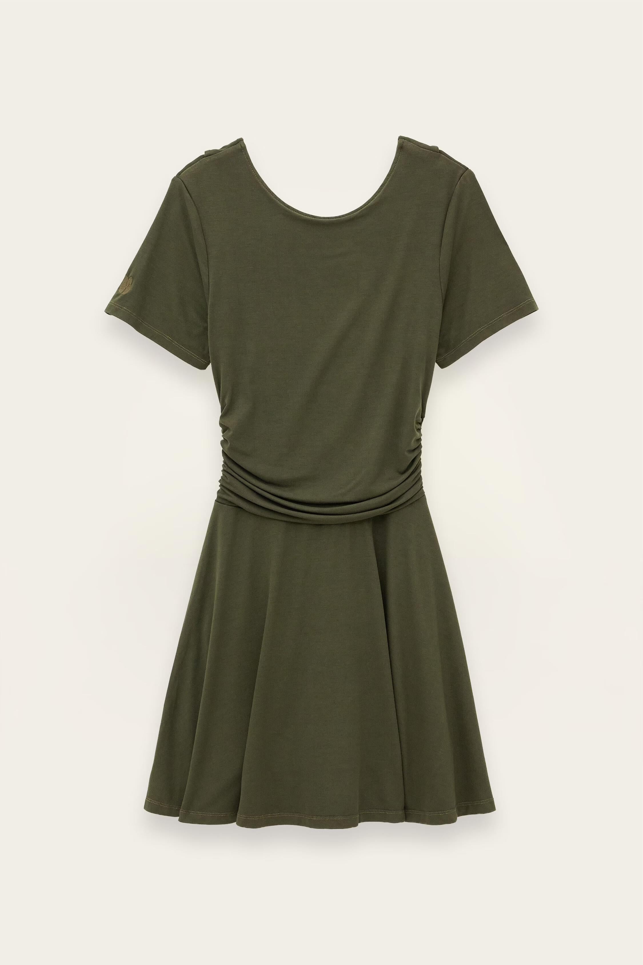 Patterned Mini Dress Aura Green | ba&sh Clothing