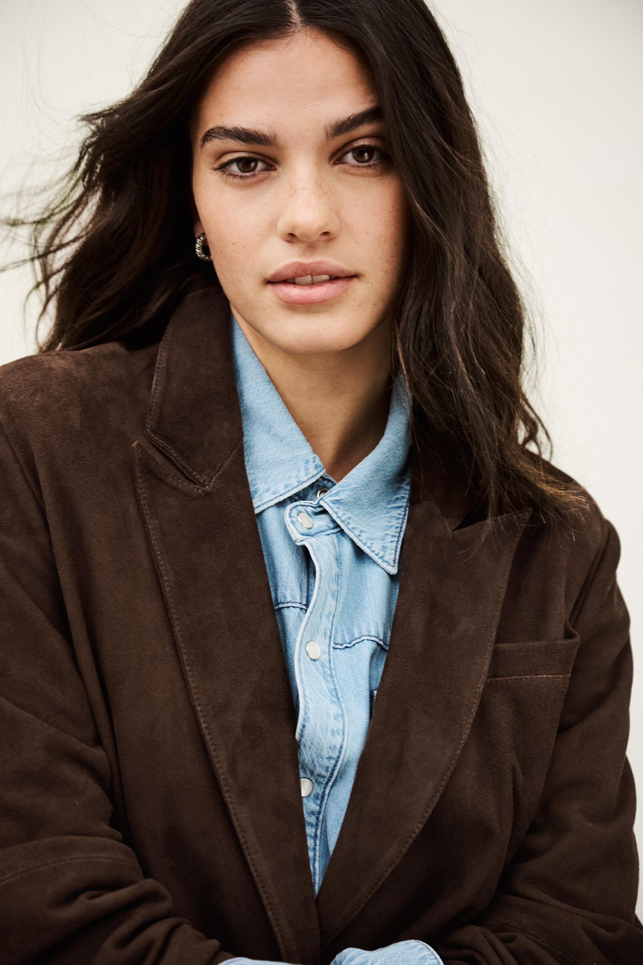 Long Tailored Blazer Mosty Brown | ba&sh Sale|Clothing