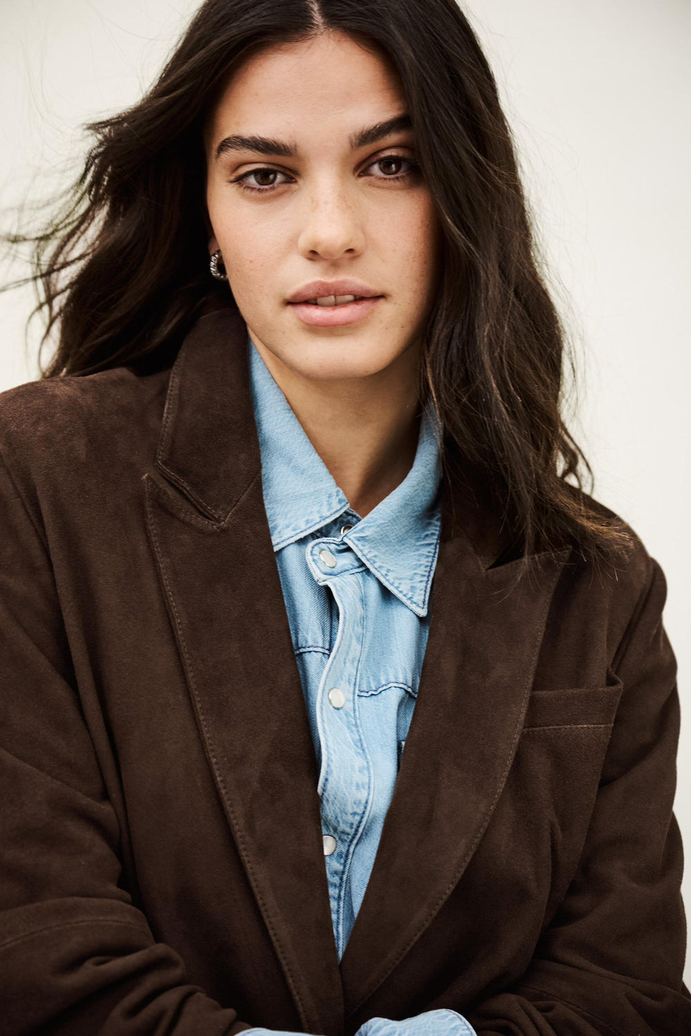 Long Tailored Blazer Mosty Brown | ba&sh Sale|Clothing