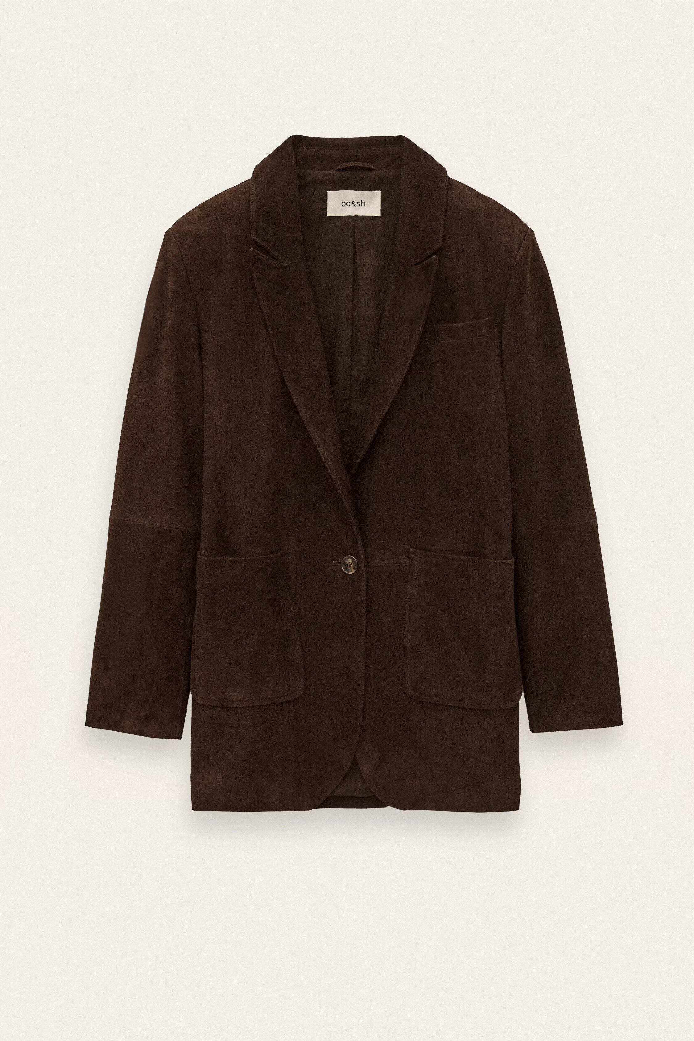 Long Tailored Blazer Mosty Brown | ba&sh Sale|Clothing