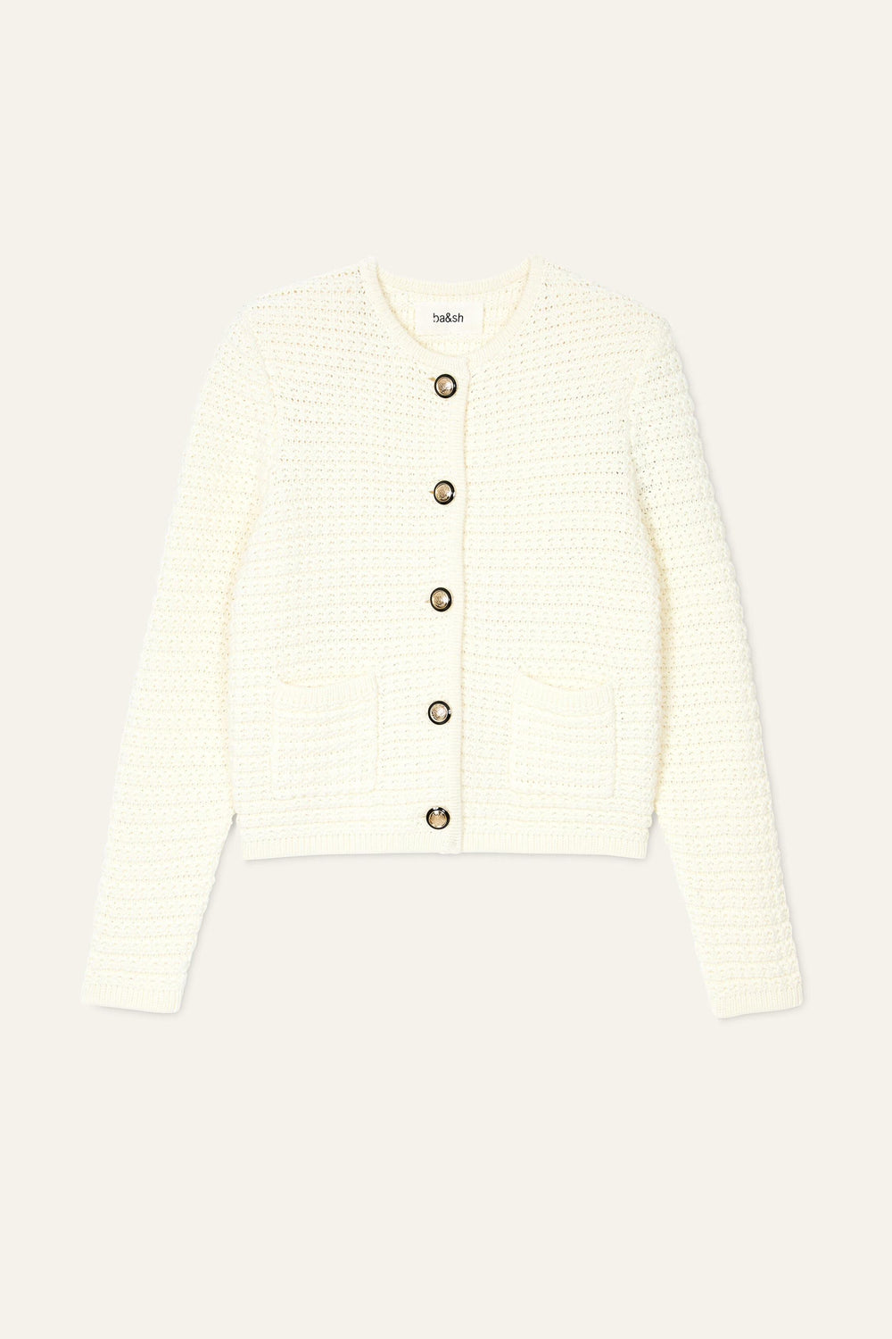 Decorative Knit Cardigan Gaspard Off-White | ba&sh Sale|Clothing