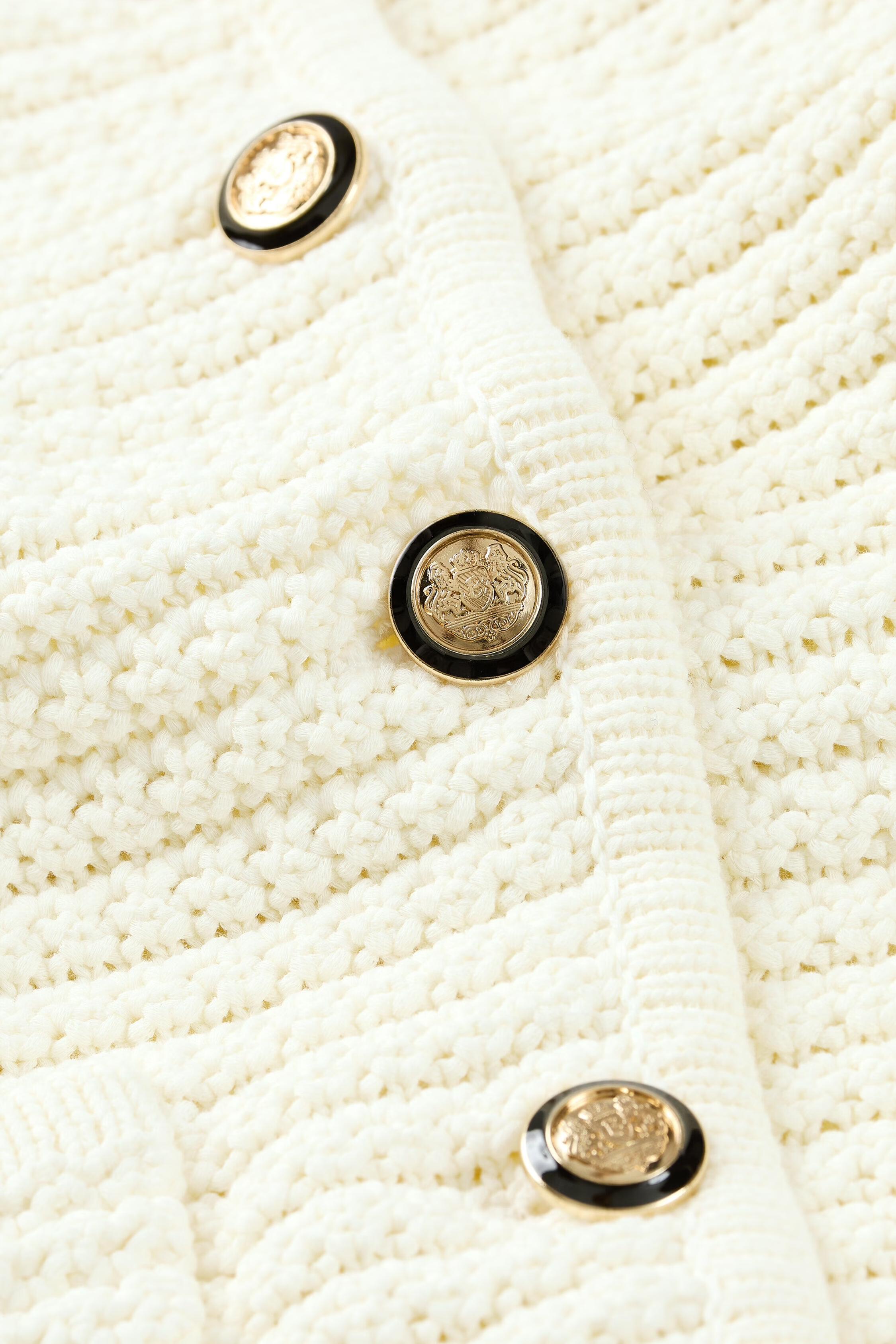 Decorative Knit Cardigan Gaspard Off-White | ba&sh Sale|Clothing