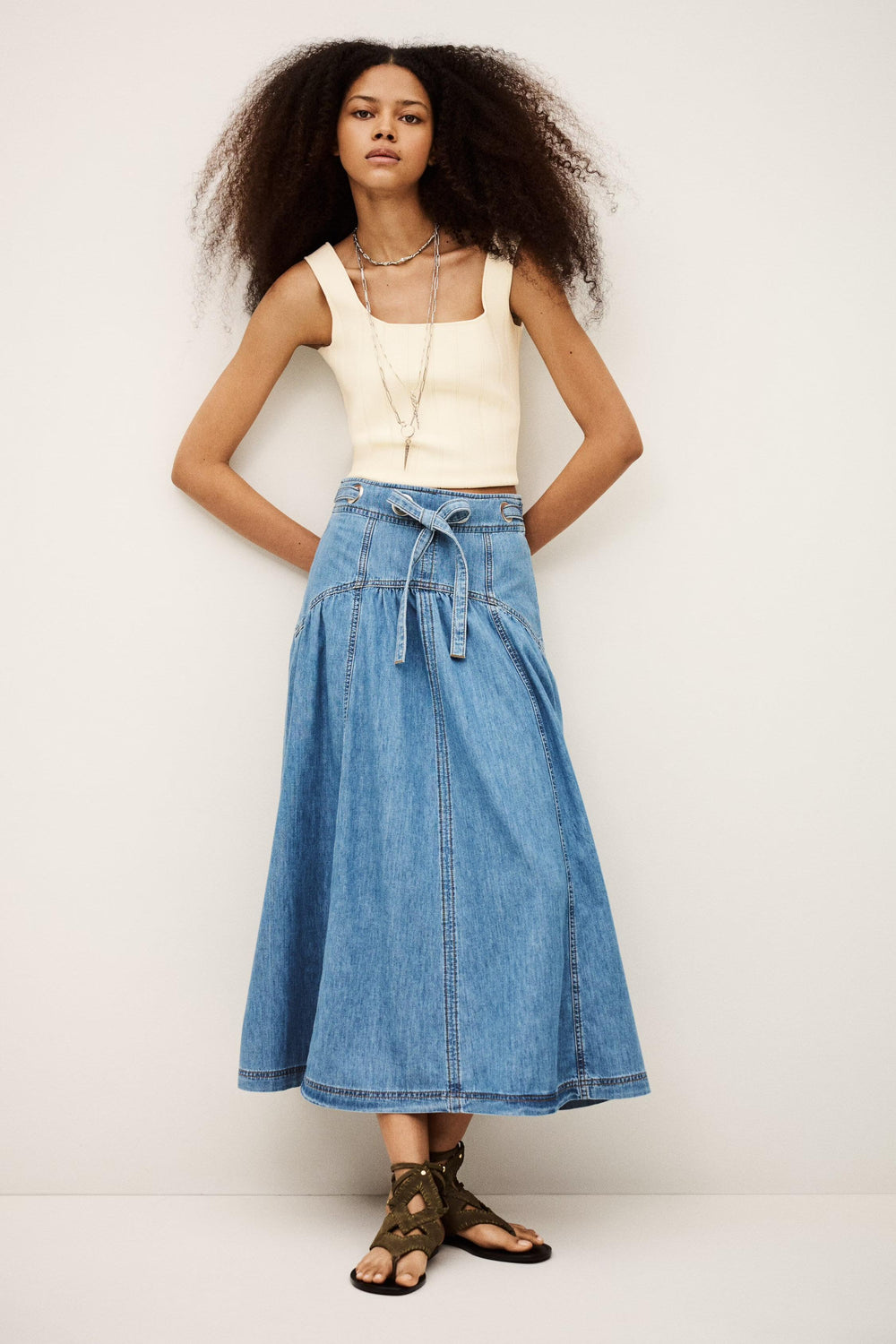 Midi Skirt Lonia Blue | ba&sh Sale|Clothing