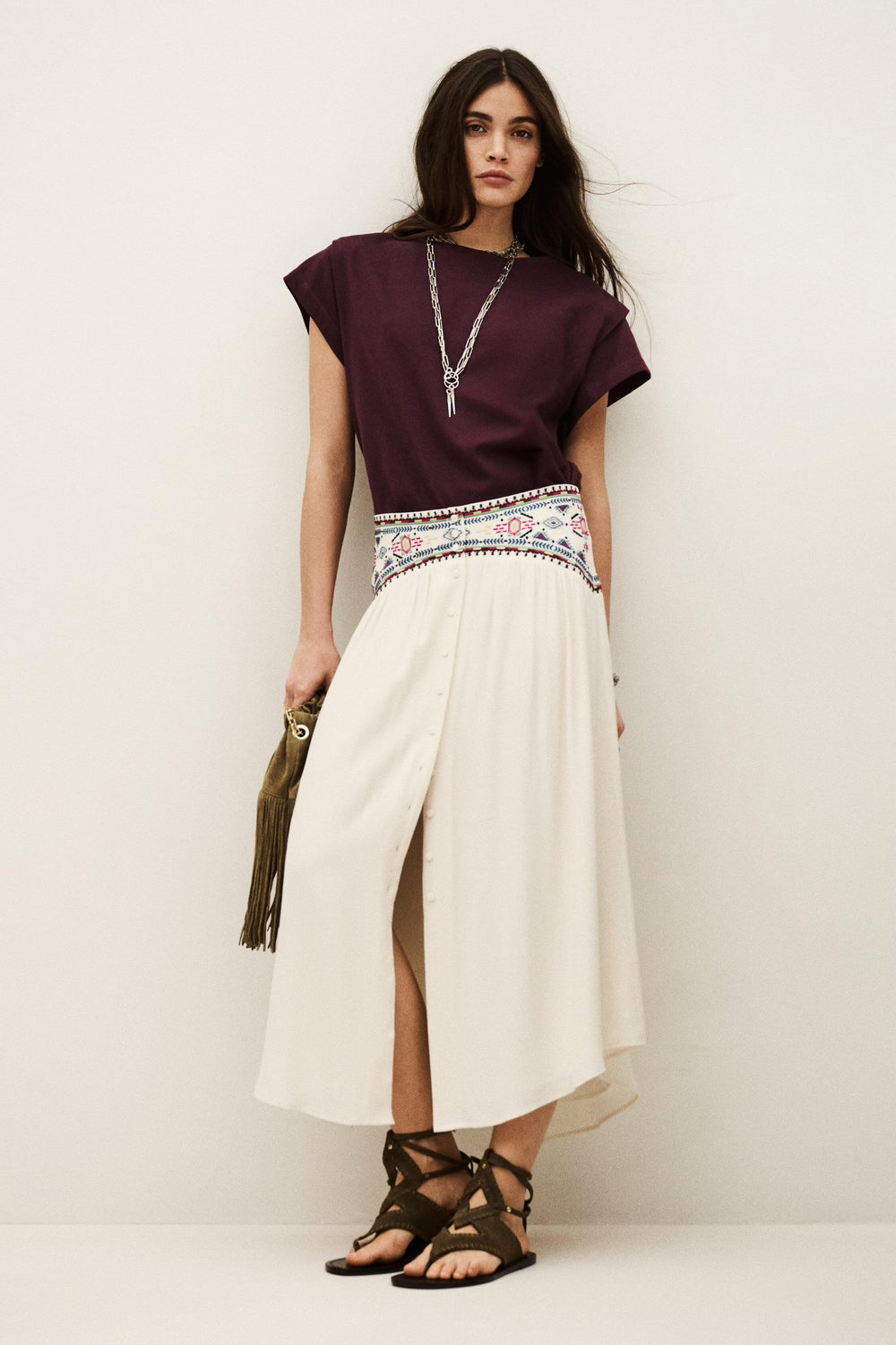 Skirt Tilana Off-White | ba&sh Sale|Clothing