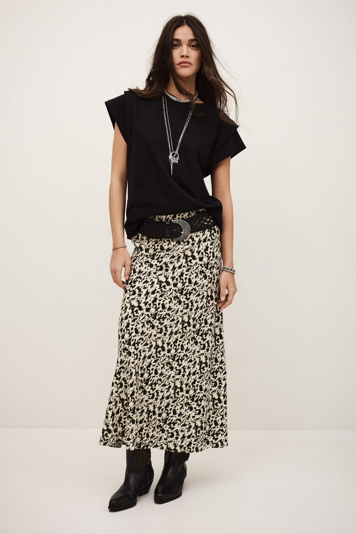 Asymmetrical Midi Skirt Paena Off-White | ba&sh Sale|Clothing