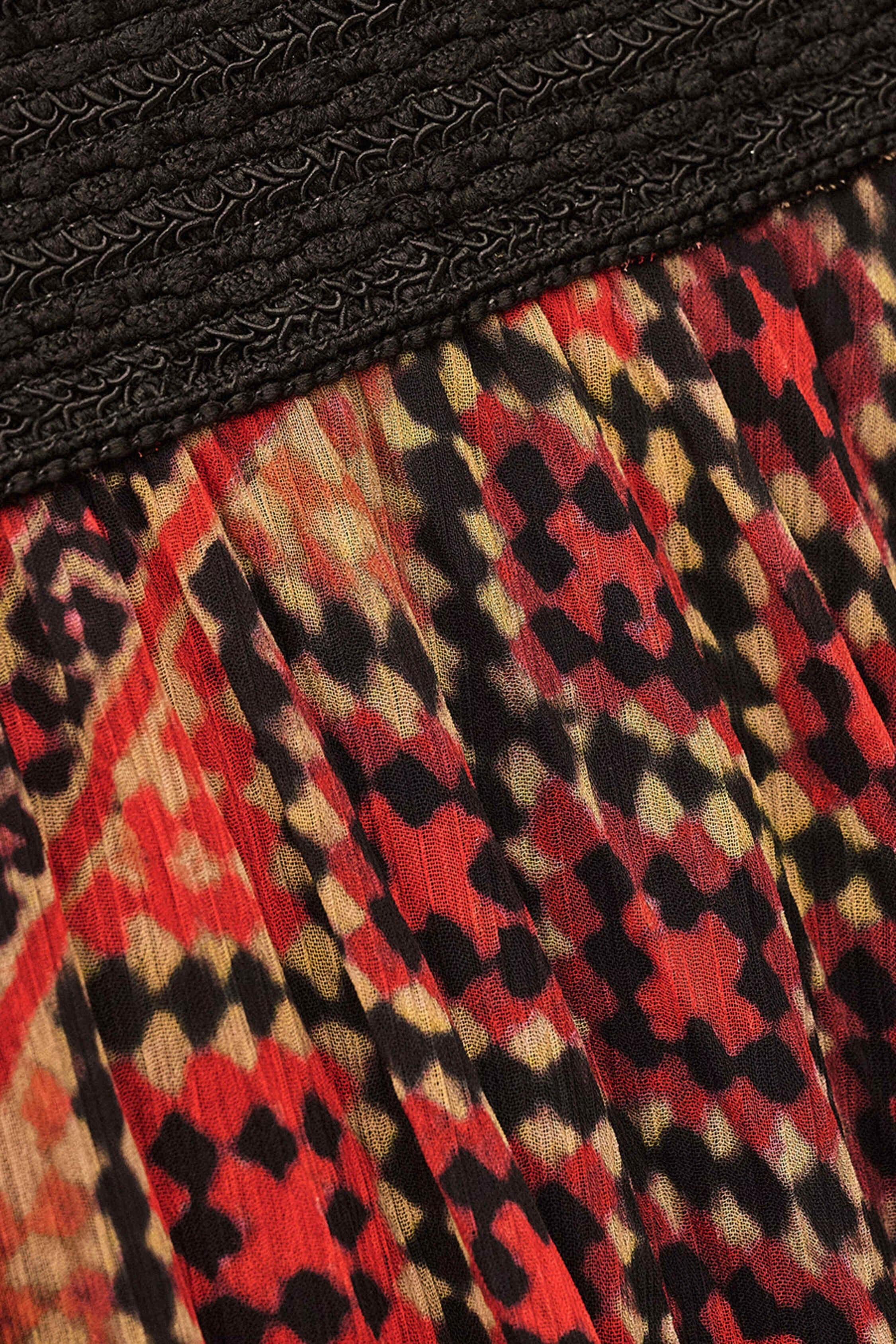 Patterned Midi Skirt Olgia Red | ba&sh Sale|Clothing