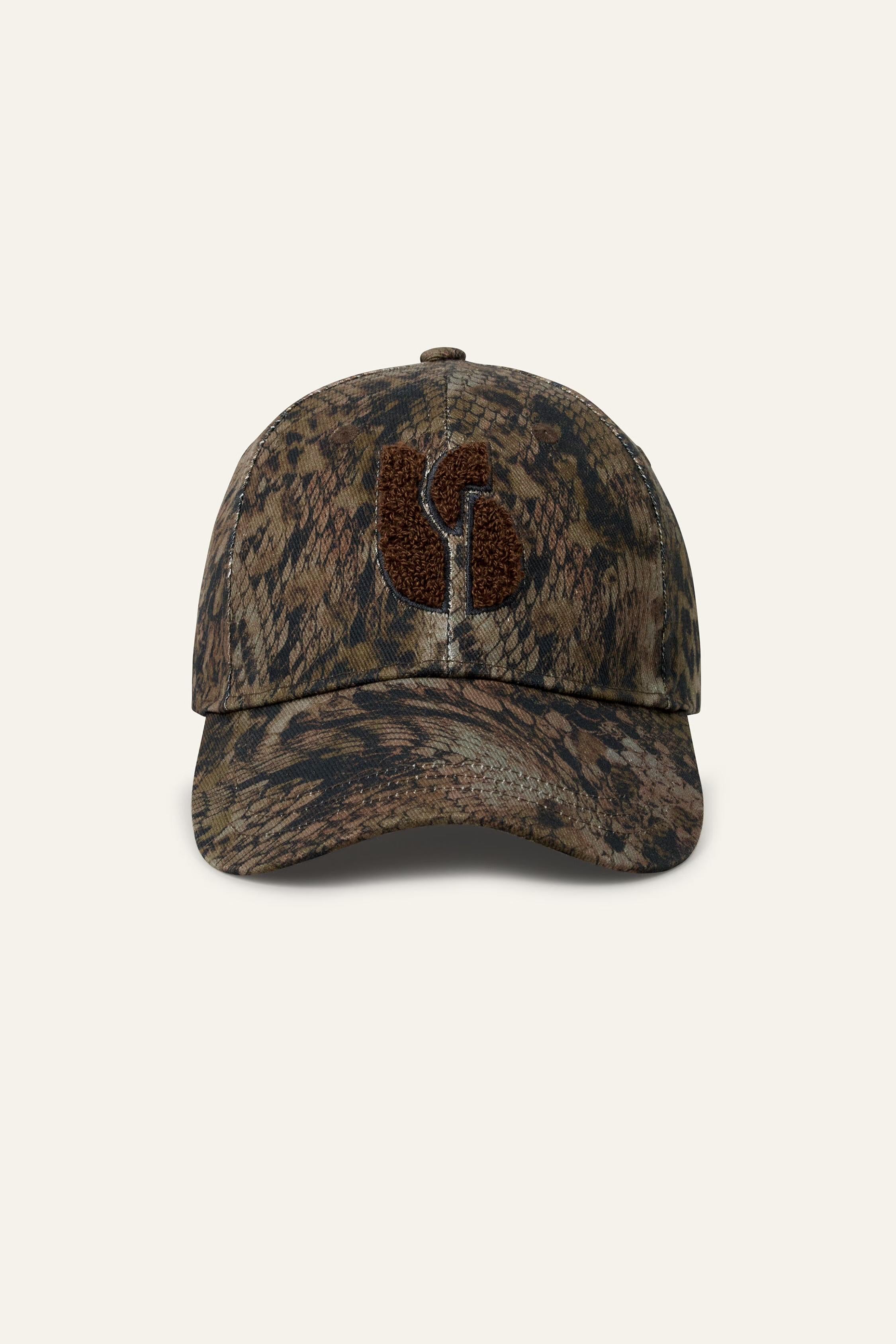 Patterned Cotton Baseball Cap Honi Green | ba&sh Sale|Clothing|Shoes & Accessories