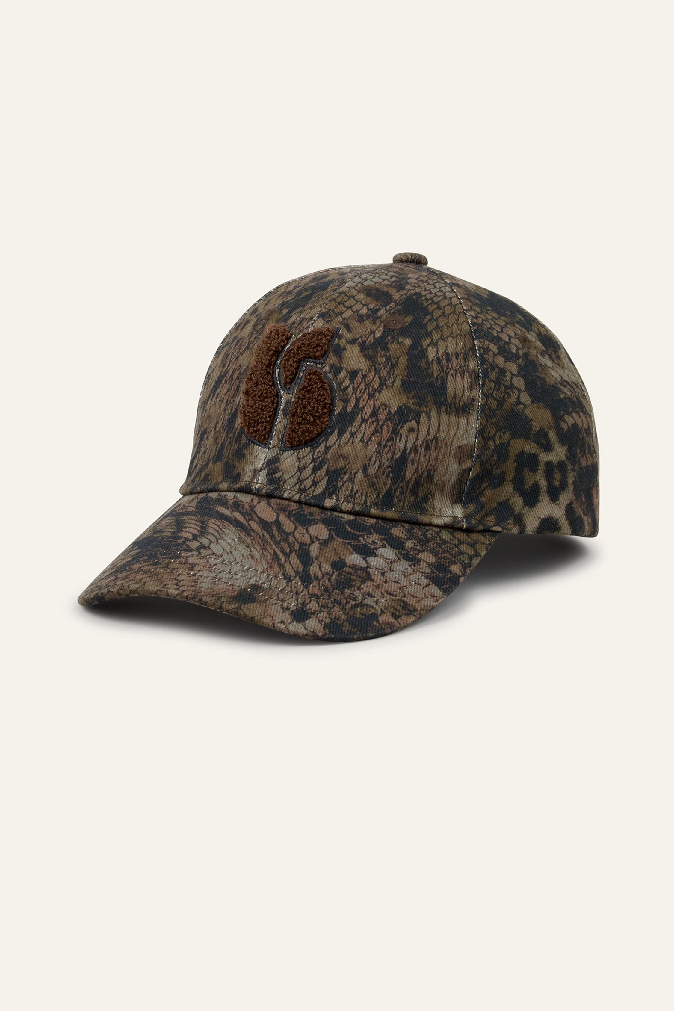 Patterned Cotton Baseball Cap Honi Green | ba&sh Sale|Clothing|Shoes & Accessories