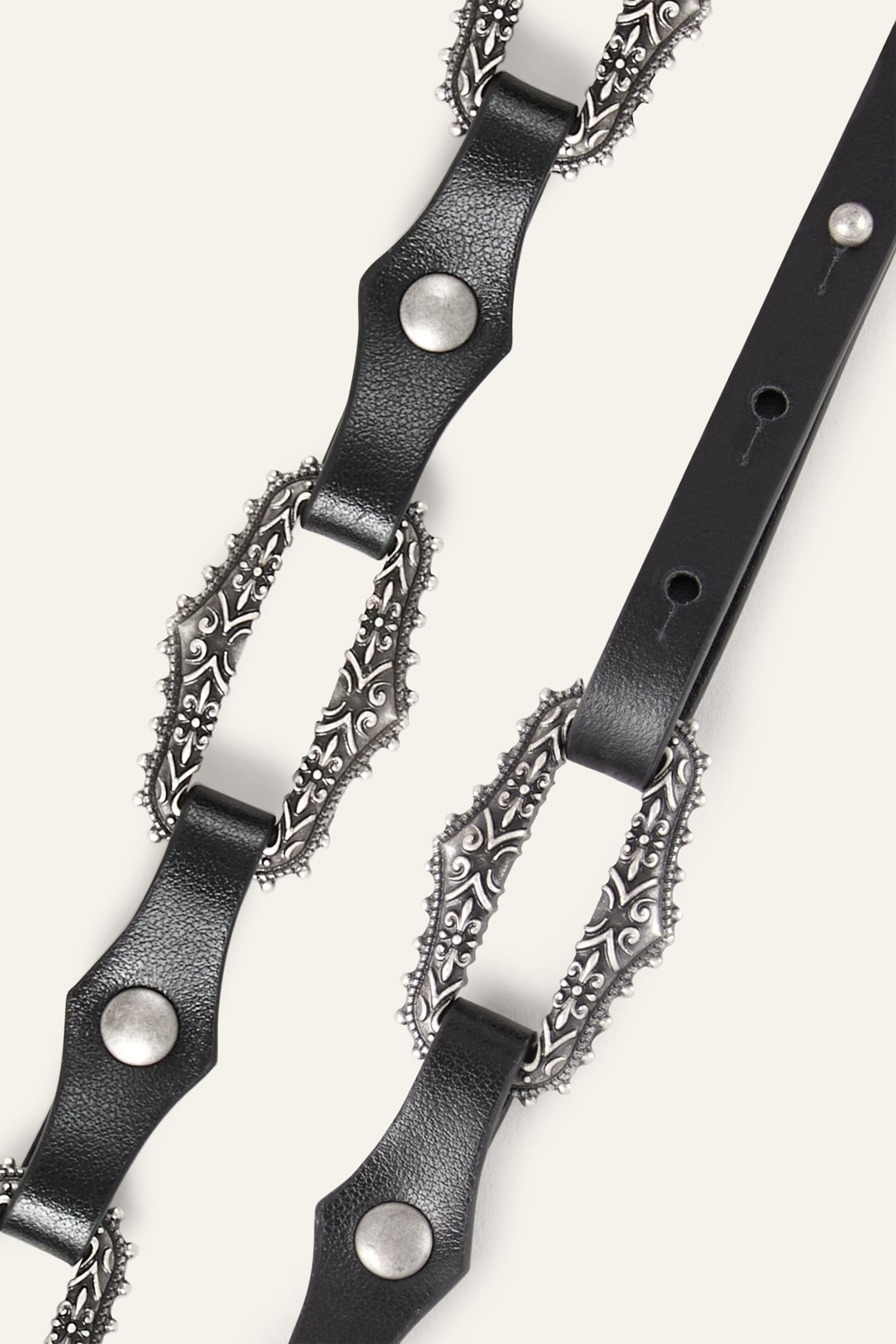 Leather Statement Belt Baptiste Black | ba&sh Sale|Clothing|Shoes & Accessories