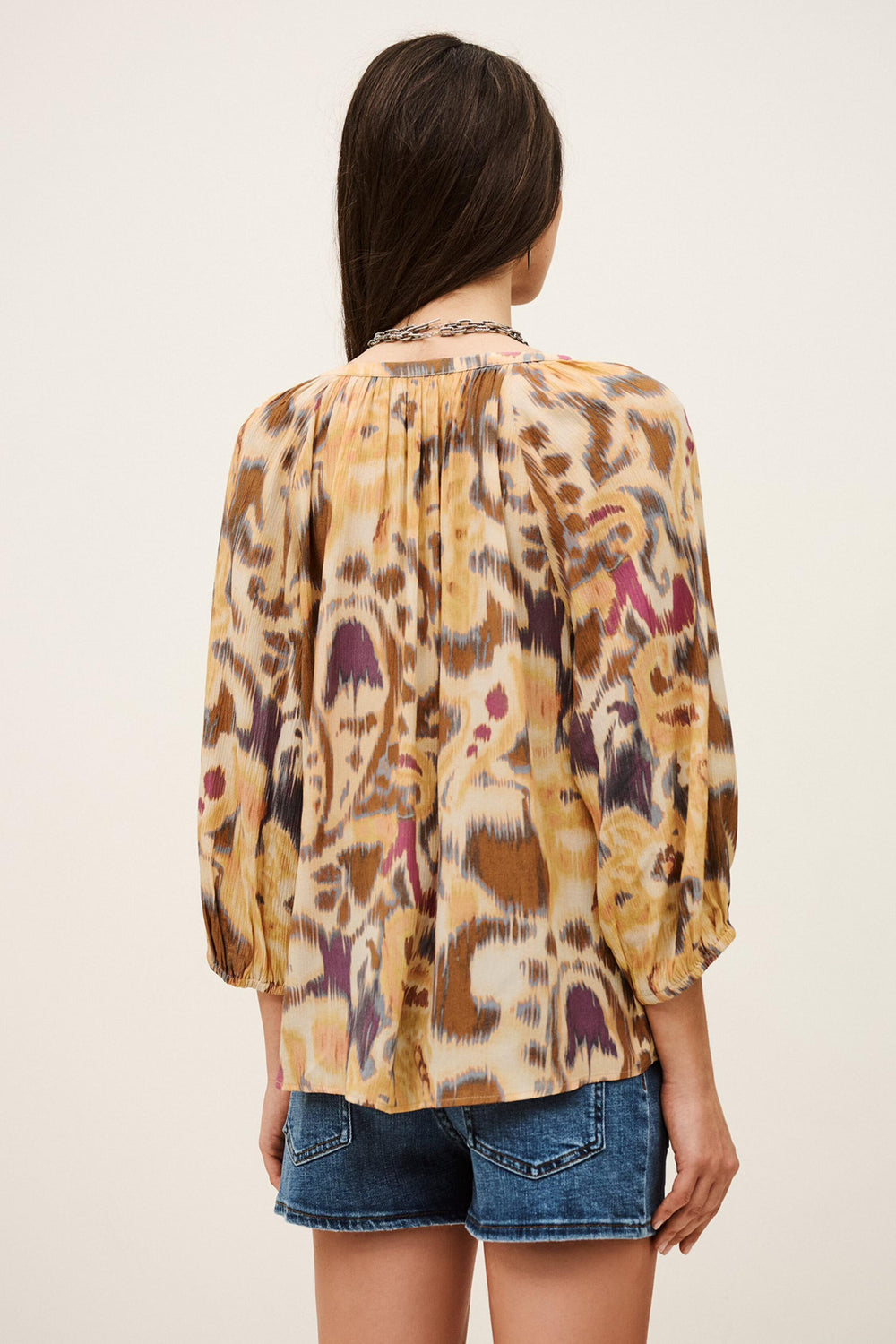 Patterned Shirt Maelle Yellow | ba&sh Clothing