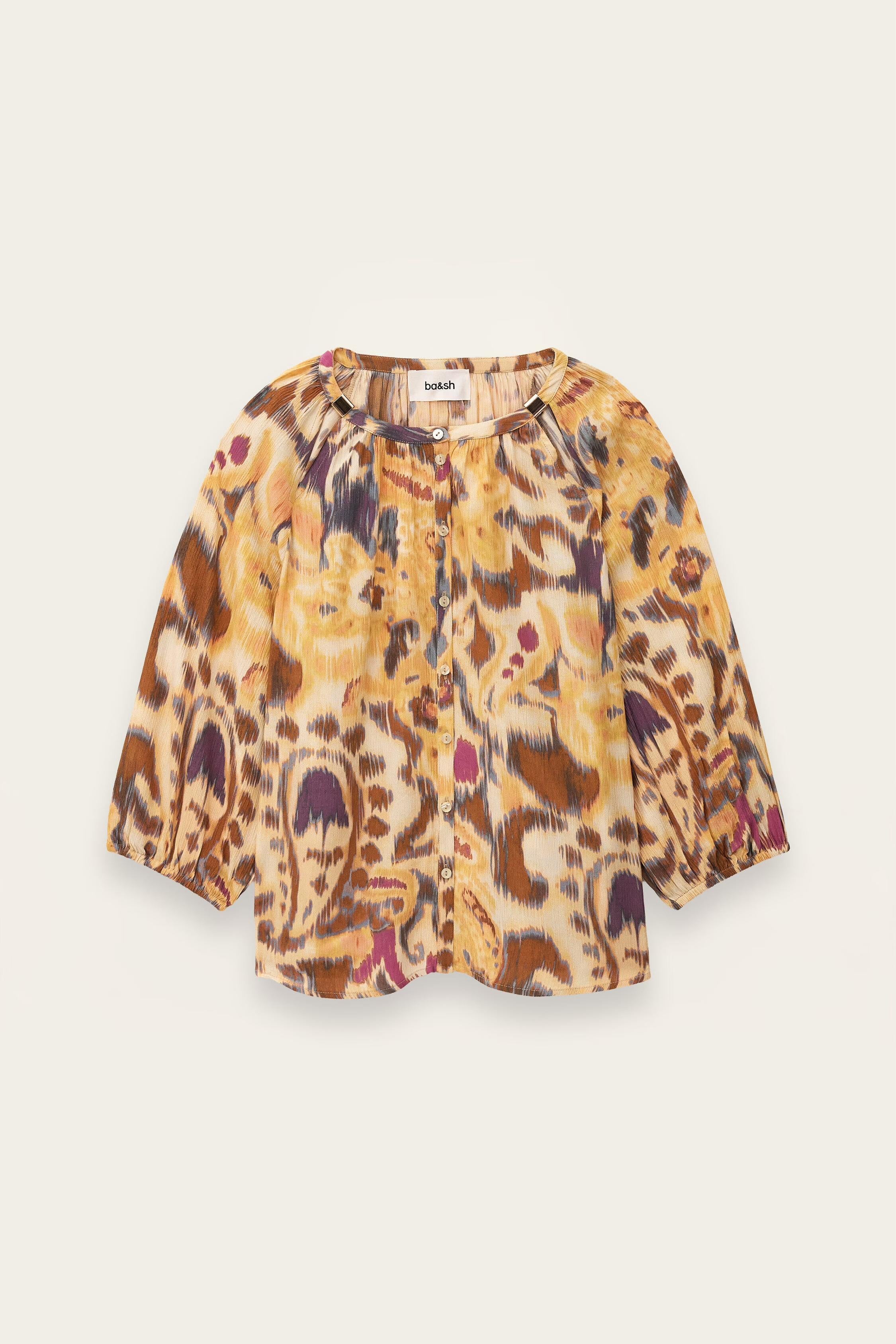 Patterned Shirt Maelle Yellow | ba&sh Clothing