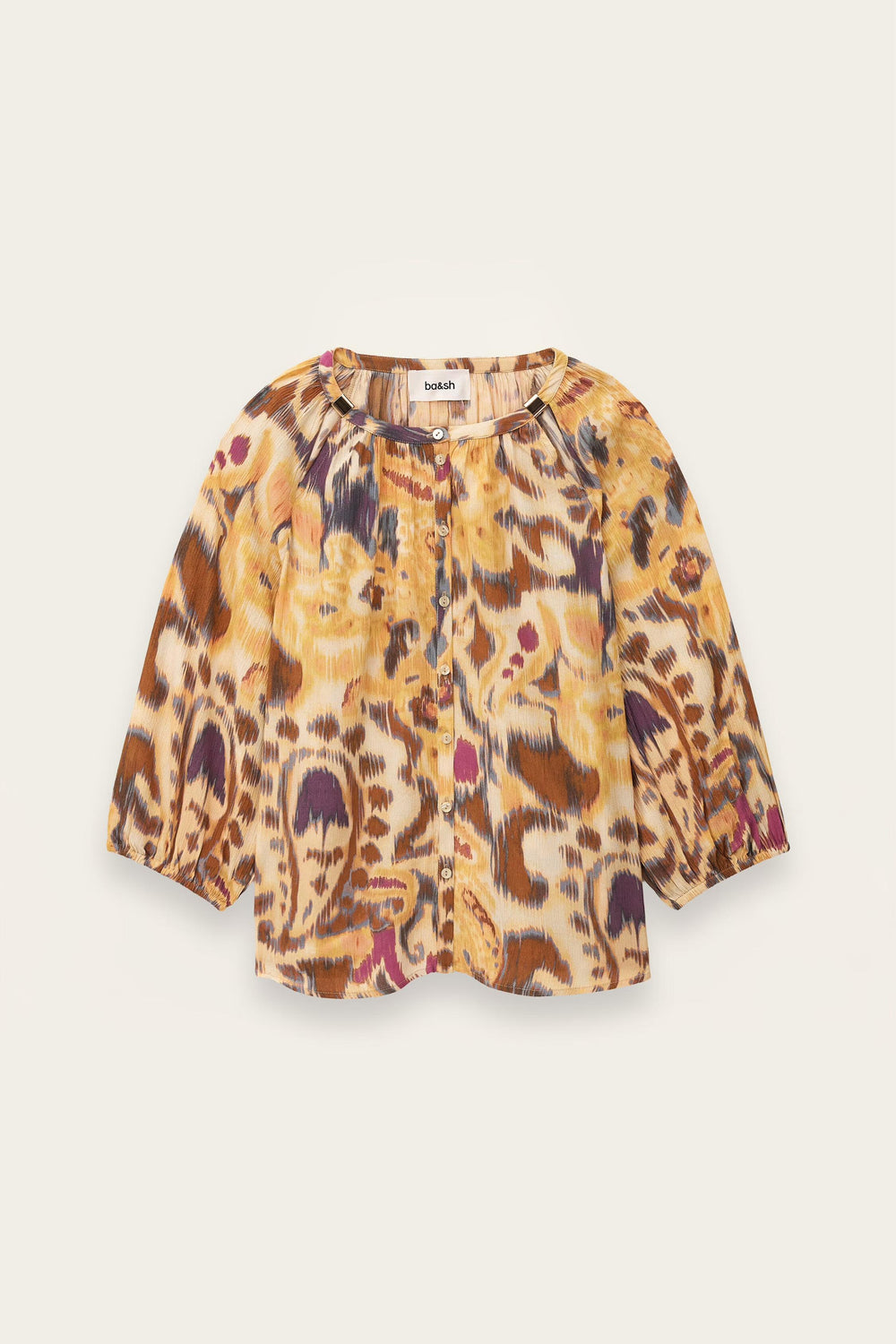 Patterned Shirt Maelle Yellow | ba&sh Clothing