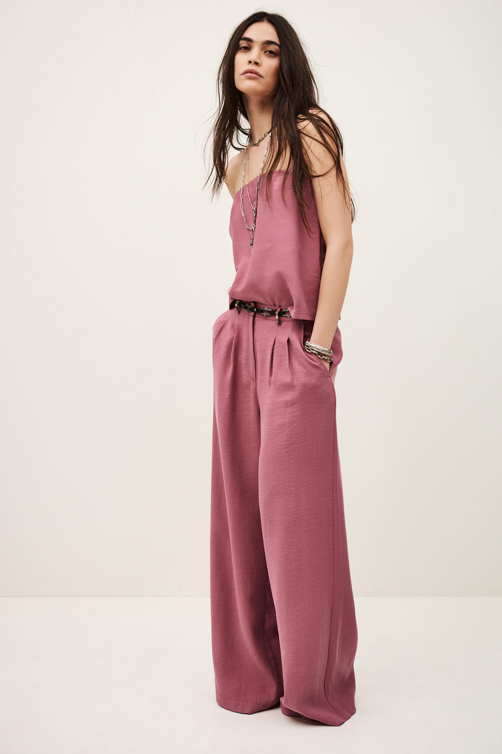 Strapless Bustier Top Deborah Pink | ba&sh Clothing