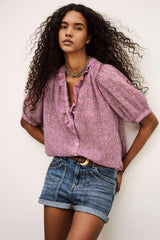 Patterned Shirt Physalys Pink | ba&sh Clothing