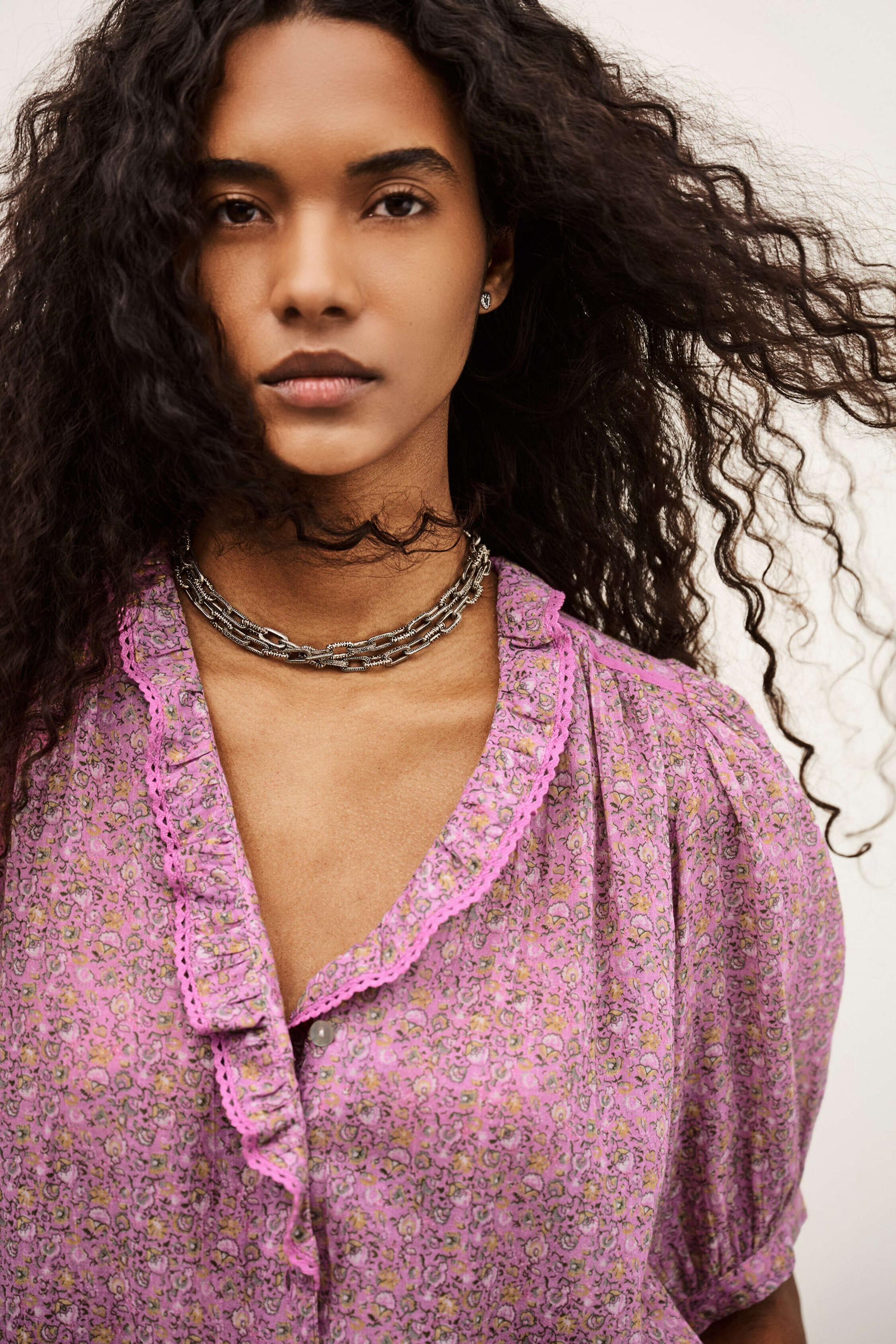 Patterned Shirt Physalys Pink | ba&sh Clothing