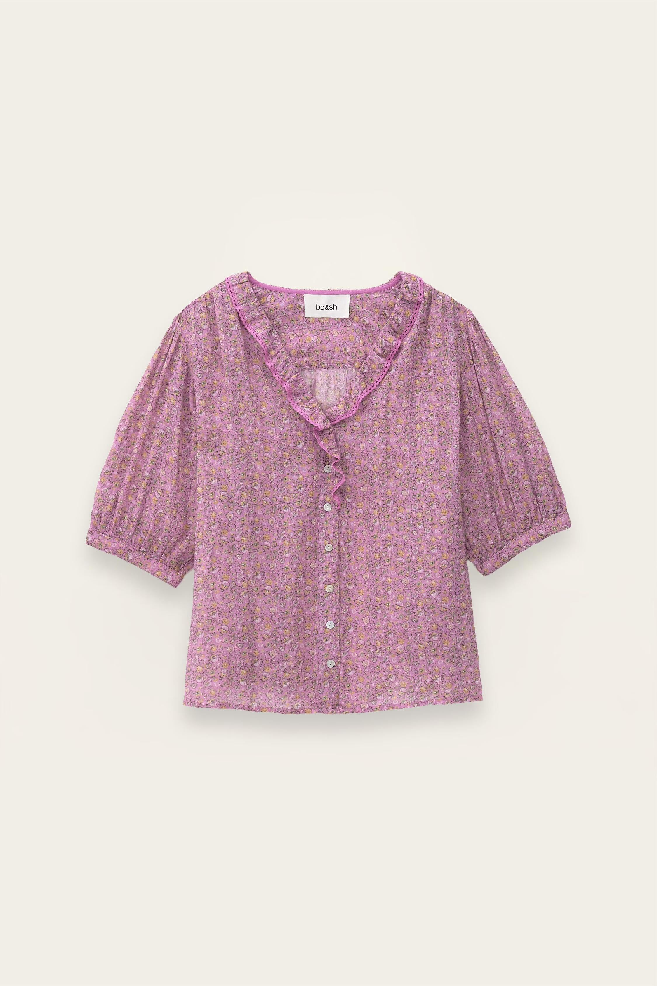 Patterned Shirt Physalys Pink | ba&sh Clothing