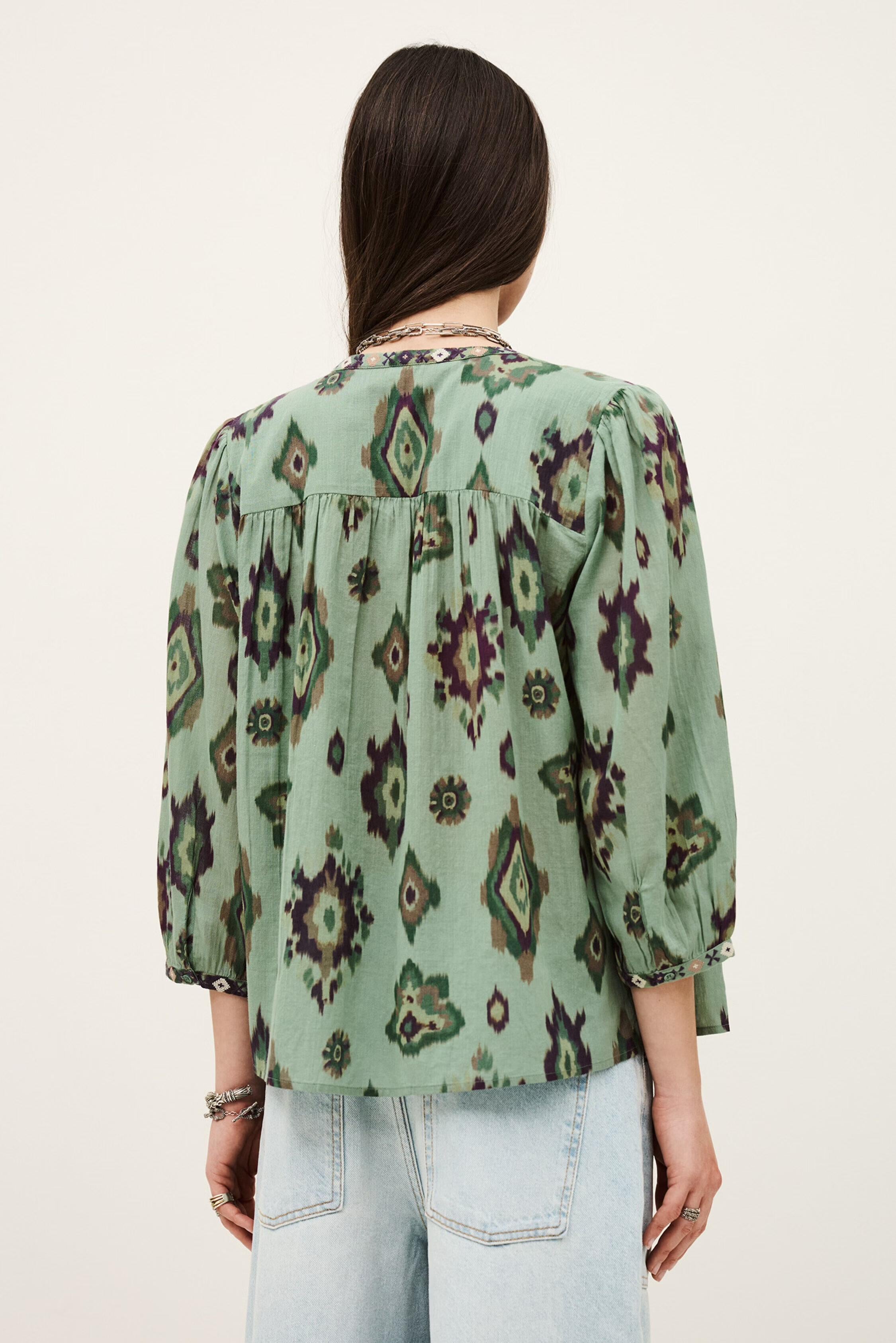 Patterned Shirt Odelie Green | ba&sh Clothing