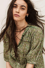 Patterned Shirt Physalys Green | ba&sh Clothing