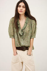 Patterned Shirt Physalys Green | ba&sh Clothing