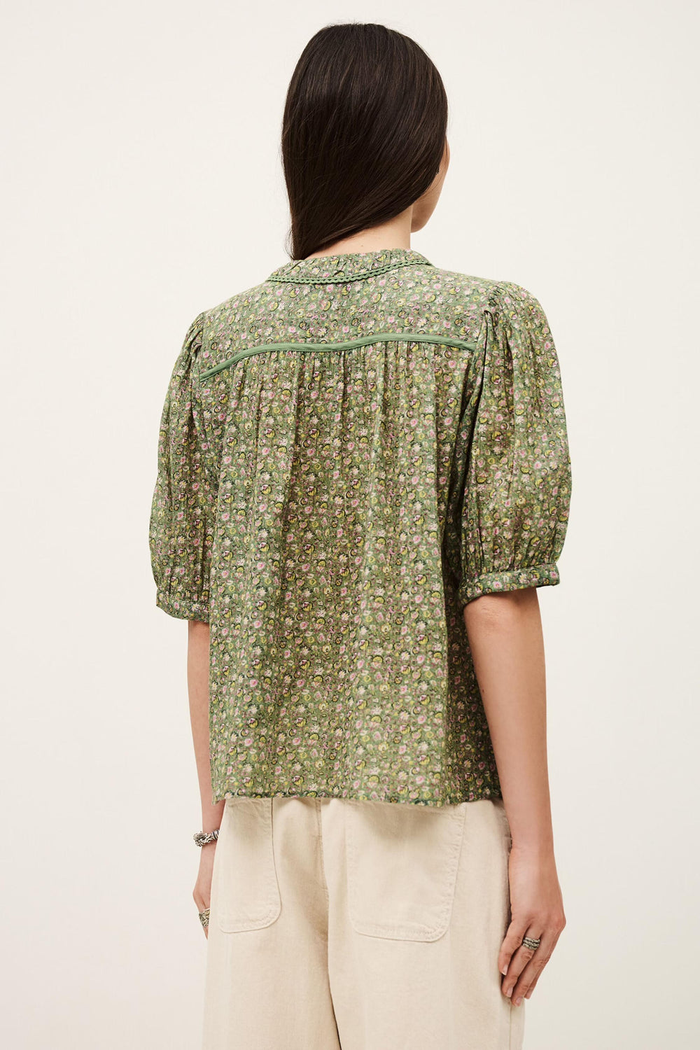 Patterned Shirt Physalys Green | ba&sh Clothing