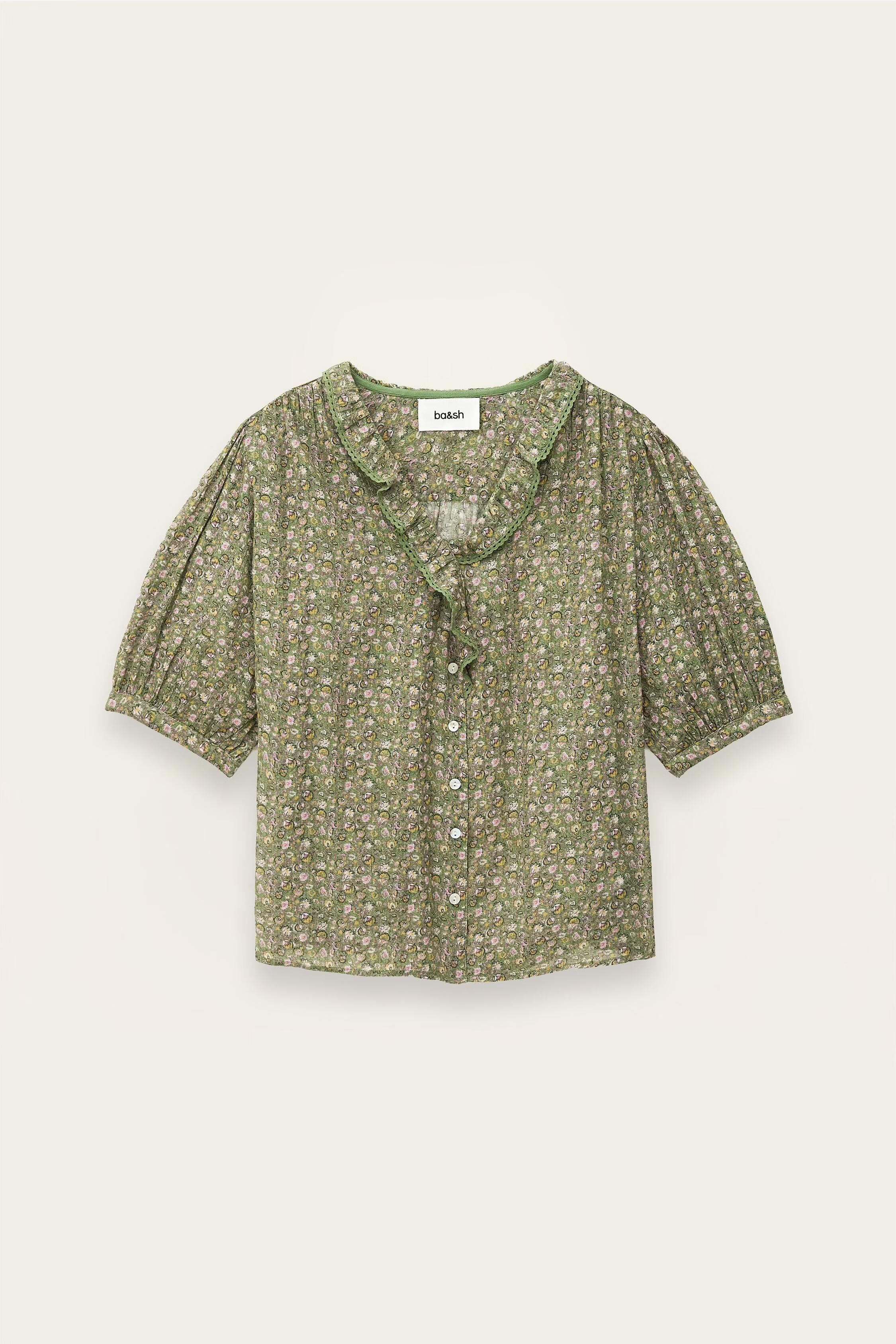 Patterned Shirt Physalys Green | ba&sh Clothing
