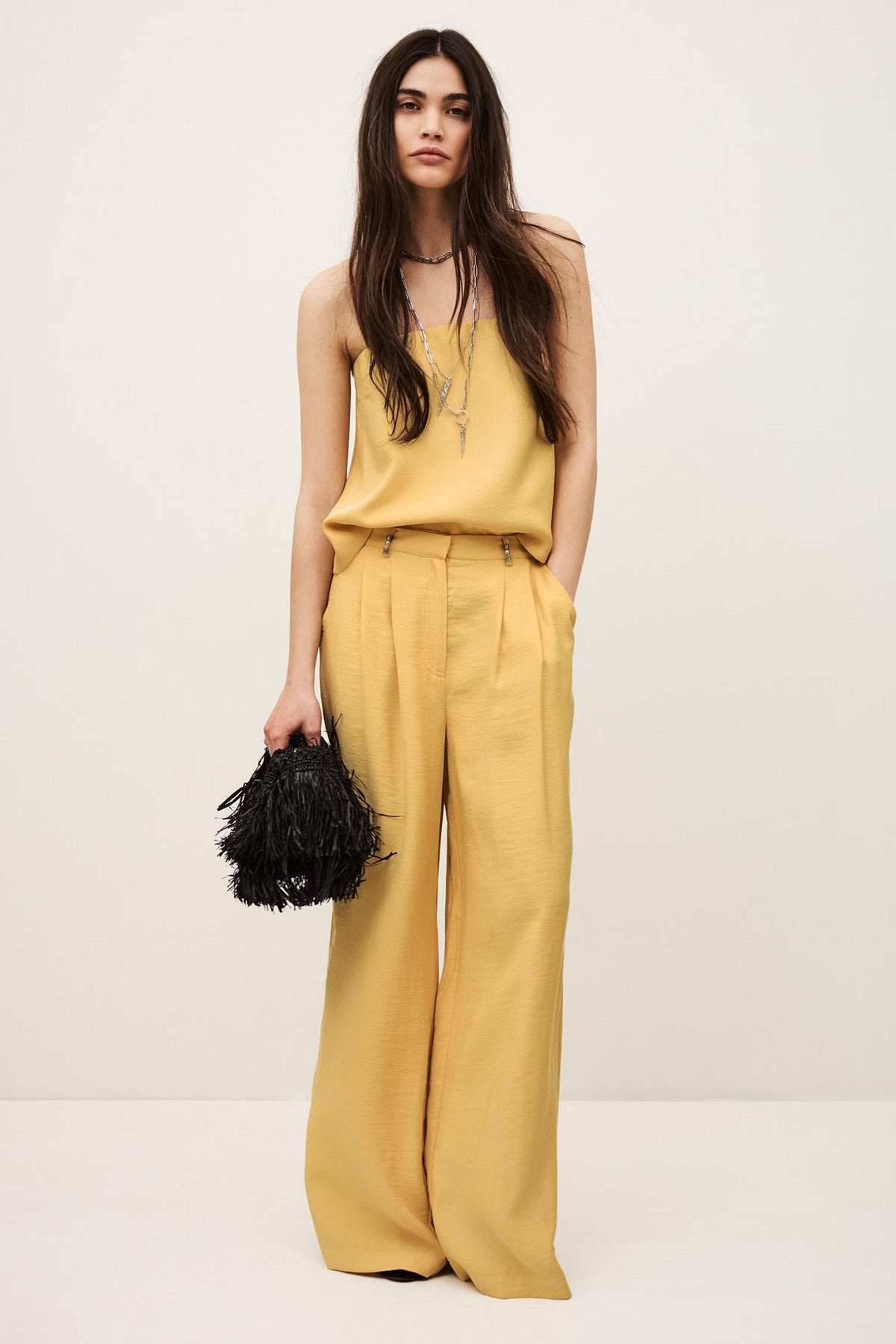 Strapless Bustier Top Deborah Yellow | ba&sh Clothing