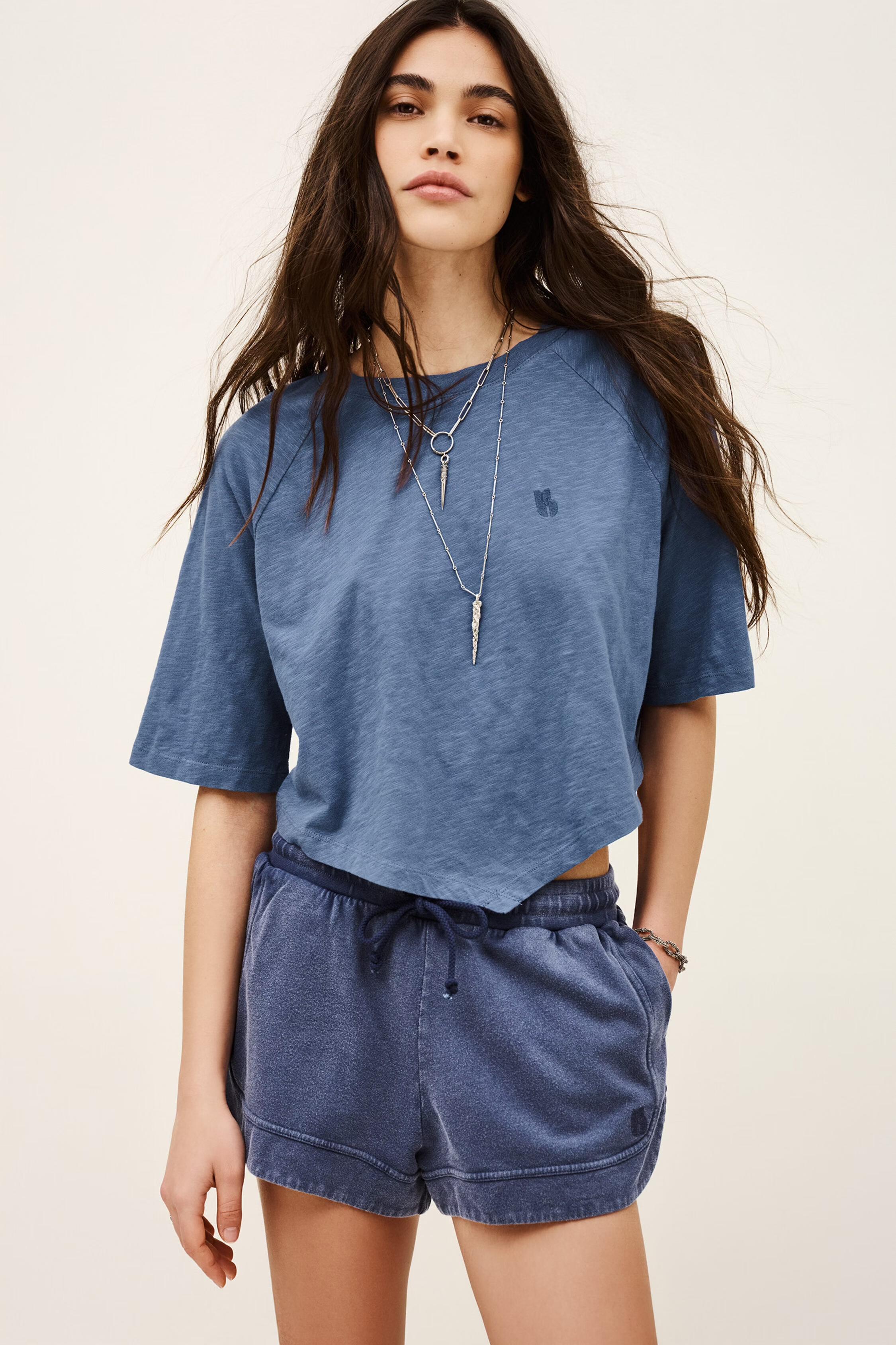 Cotton T-Shirt Vany Blue | ba&sh Clothing