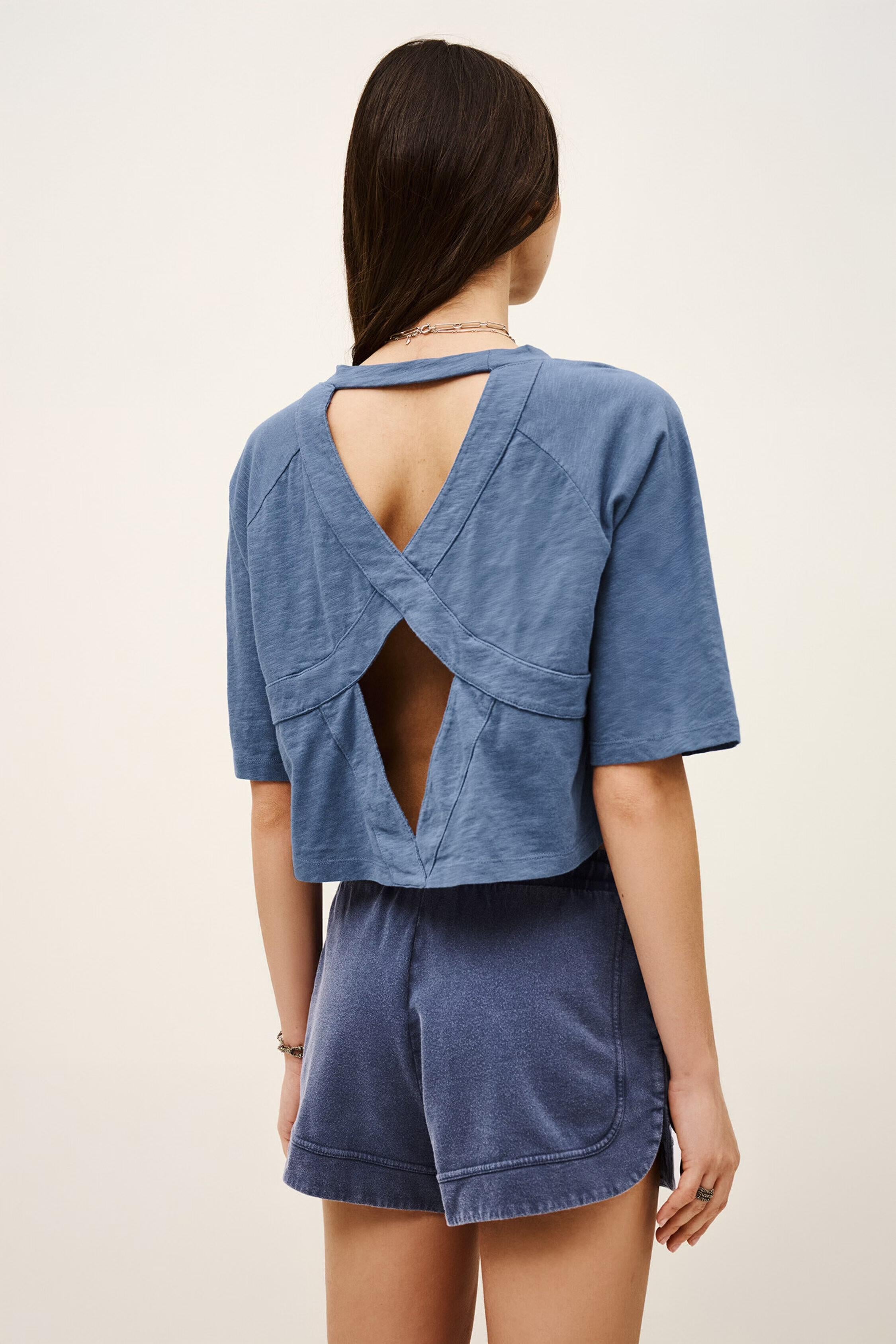 Cotton T-Shirt Vany Blue | ba&sh Clothing