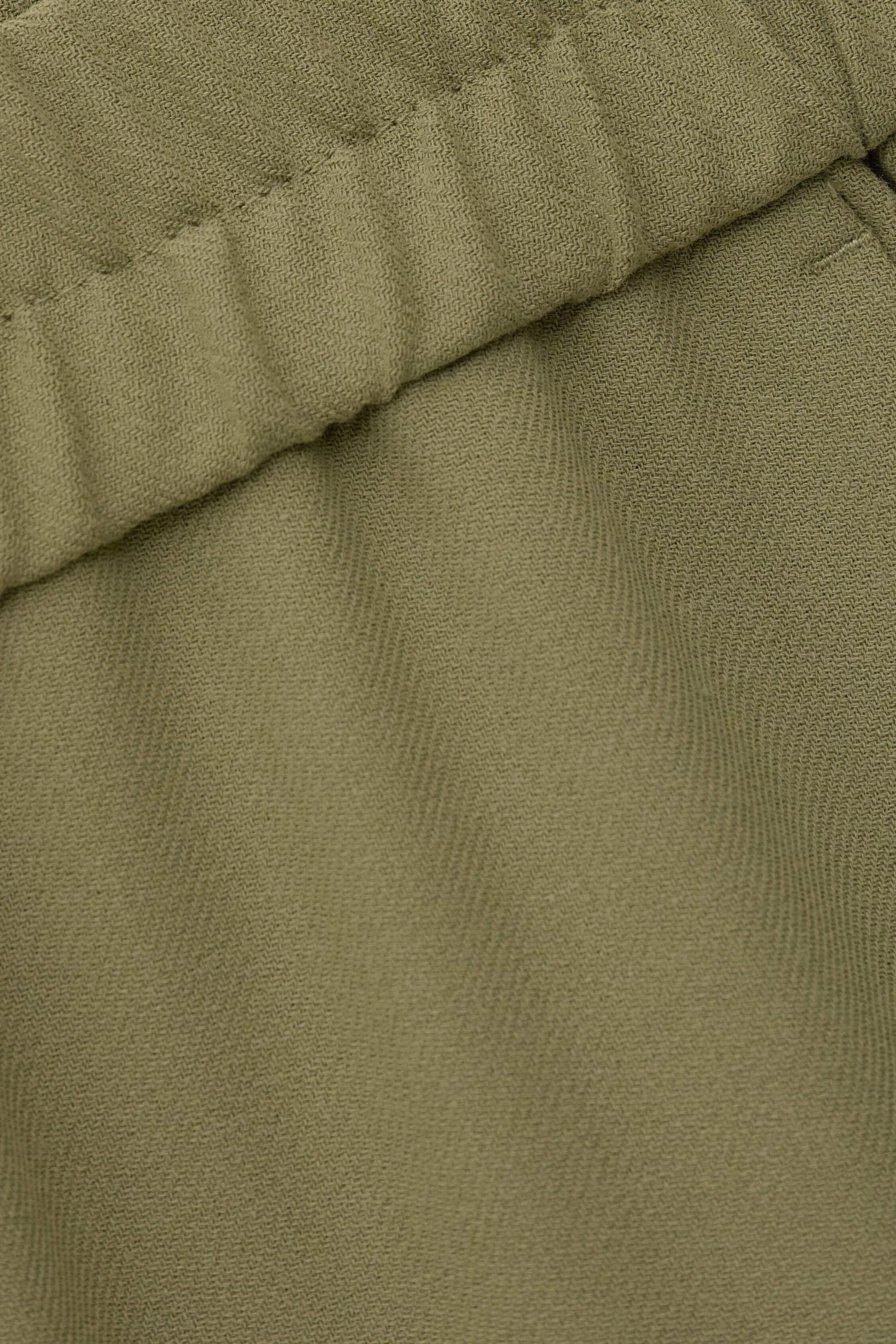 Wide-Leg Waisted Pants Narlos Green | ba&sh Clothing