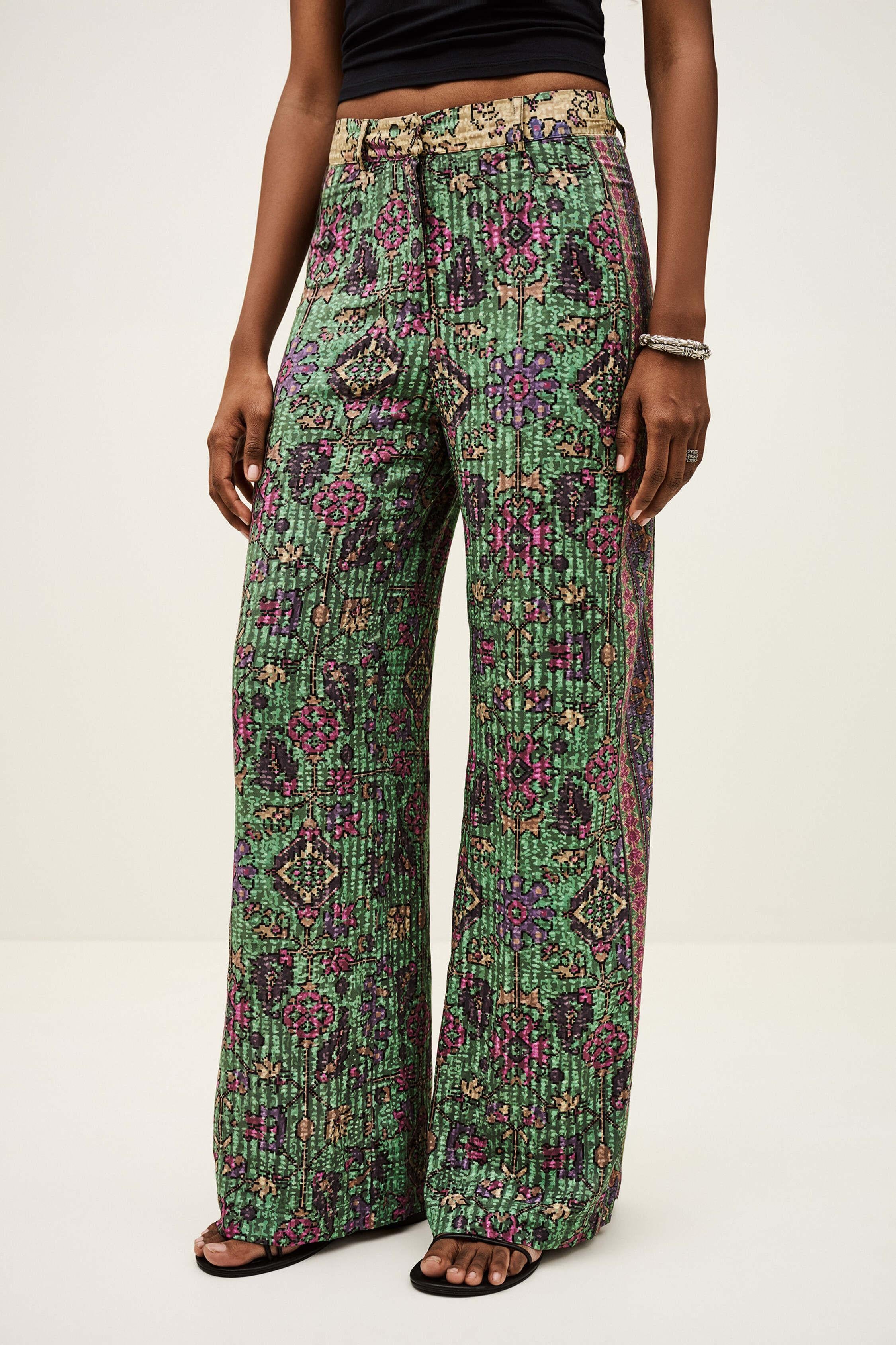 Wide-Leg Pants Pali Green | ba&sh Clothing