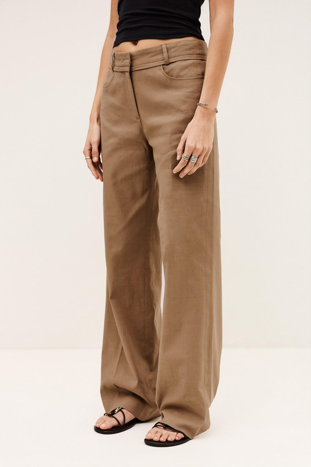 Straight Cut Pants Cista Brown | ba&sh Clothing
