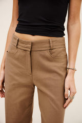 Straight Cut Pants Cista Brown | ba&sh Clothing