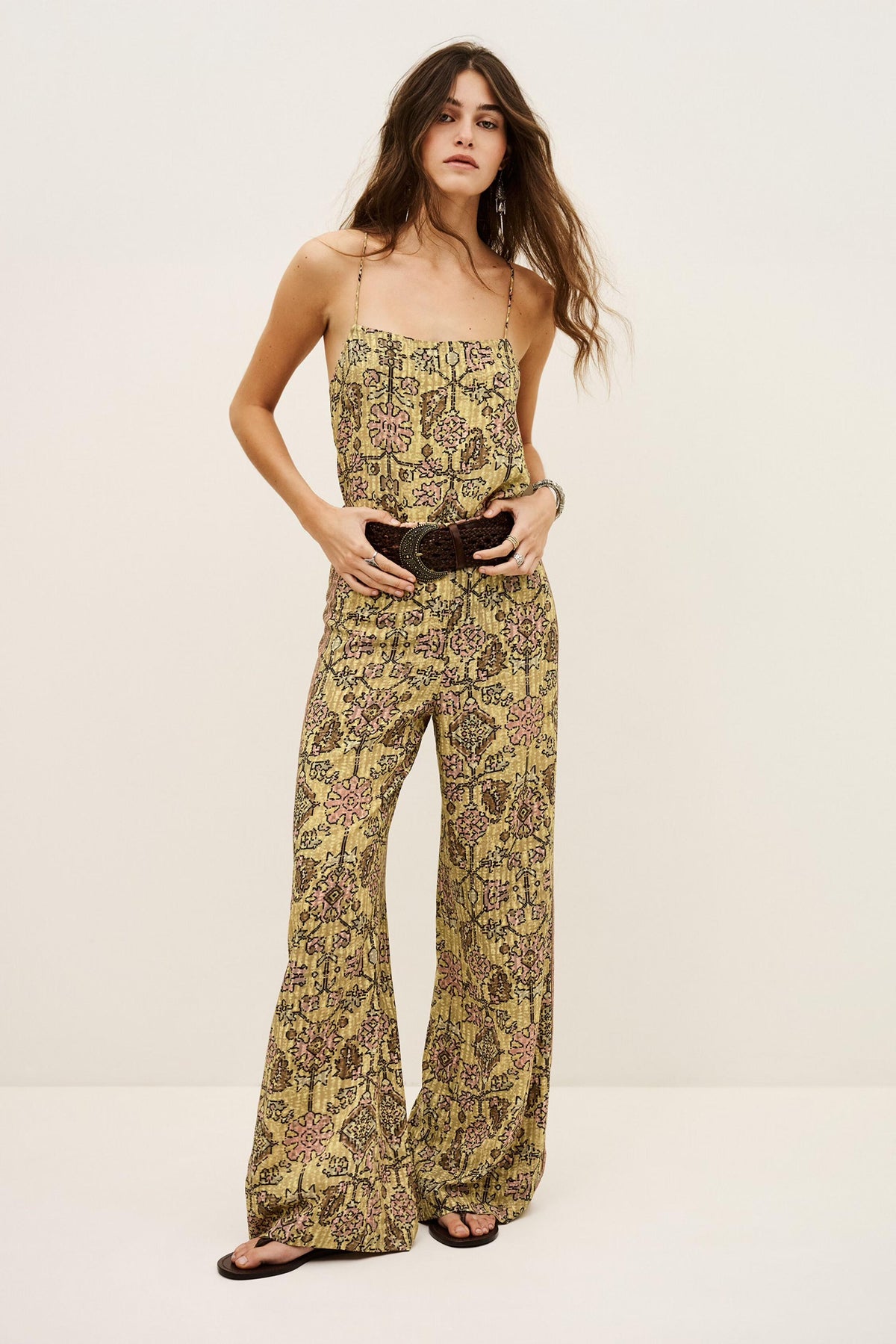 Wide-Leg Pants Pali Yellow | ba&sh Clothing
