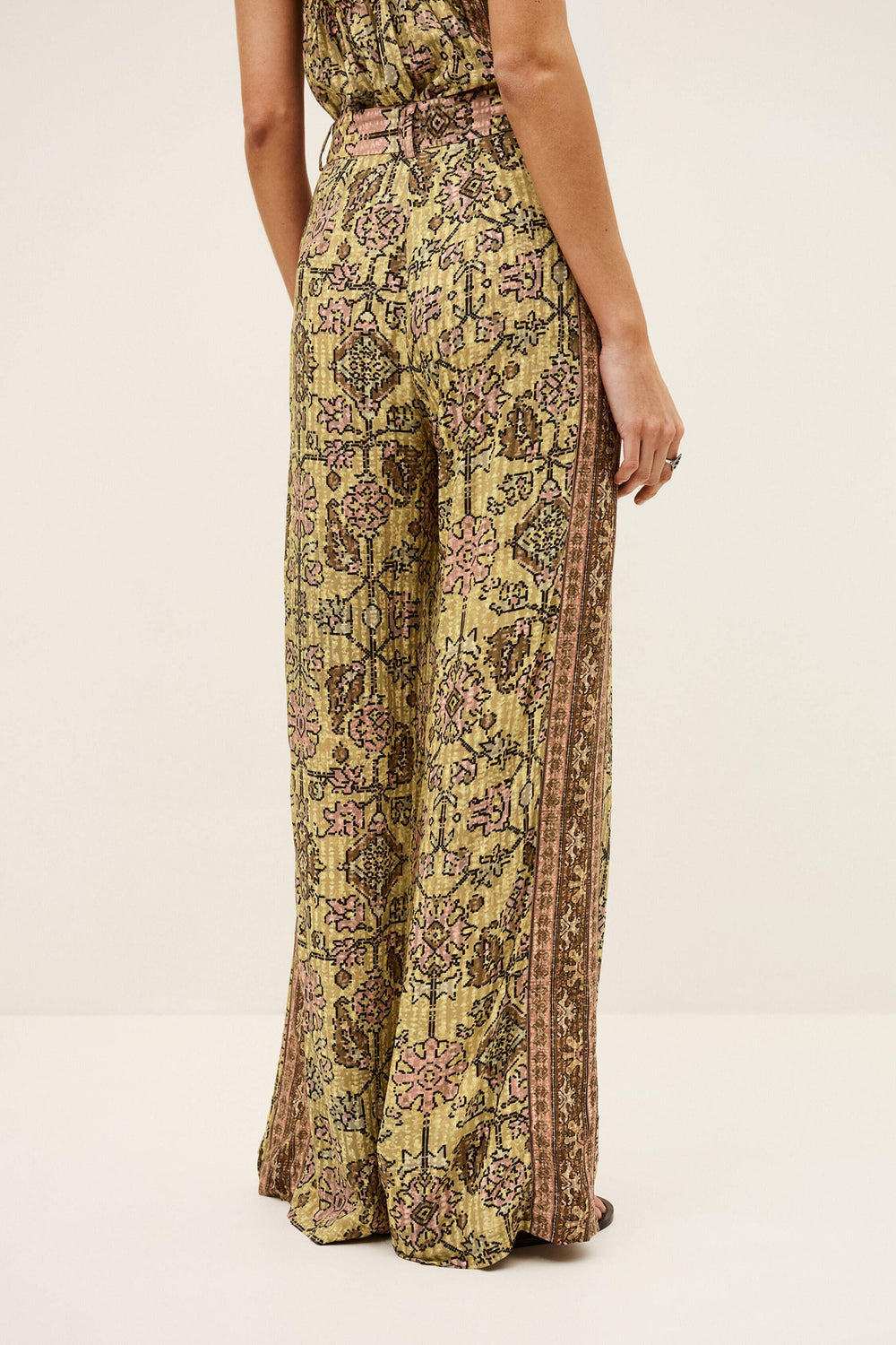 Wide-Leg Pants Pali Yellow | ba&sh Clothing