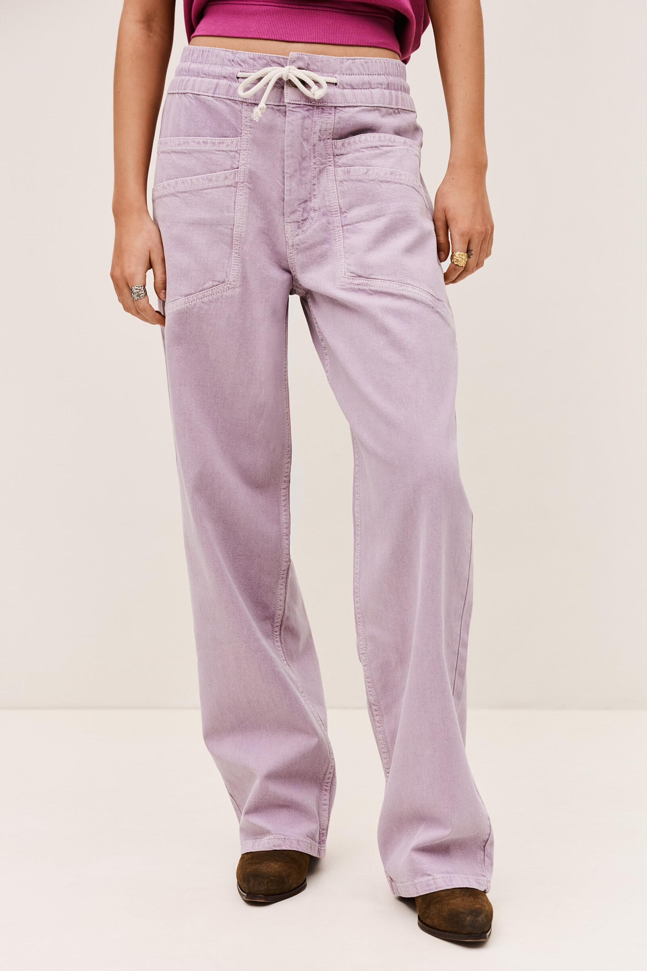 Wide-Leg Pants Fima Purple | ba&sh Clothing