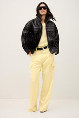 Wide-Leg Cargo Pants Cary Yellow | ba&sh Clothing
