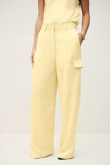 Wide-Leg Cargo Pants Cary Yellow | ba&sh Clothing